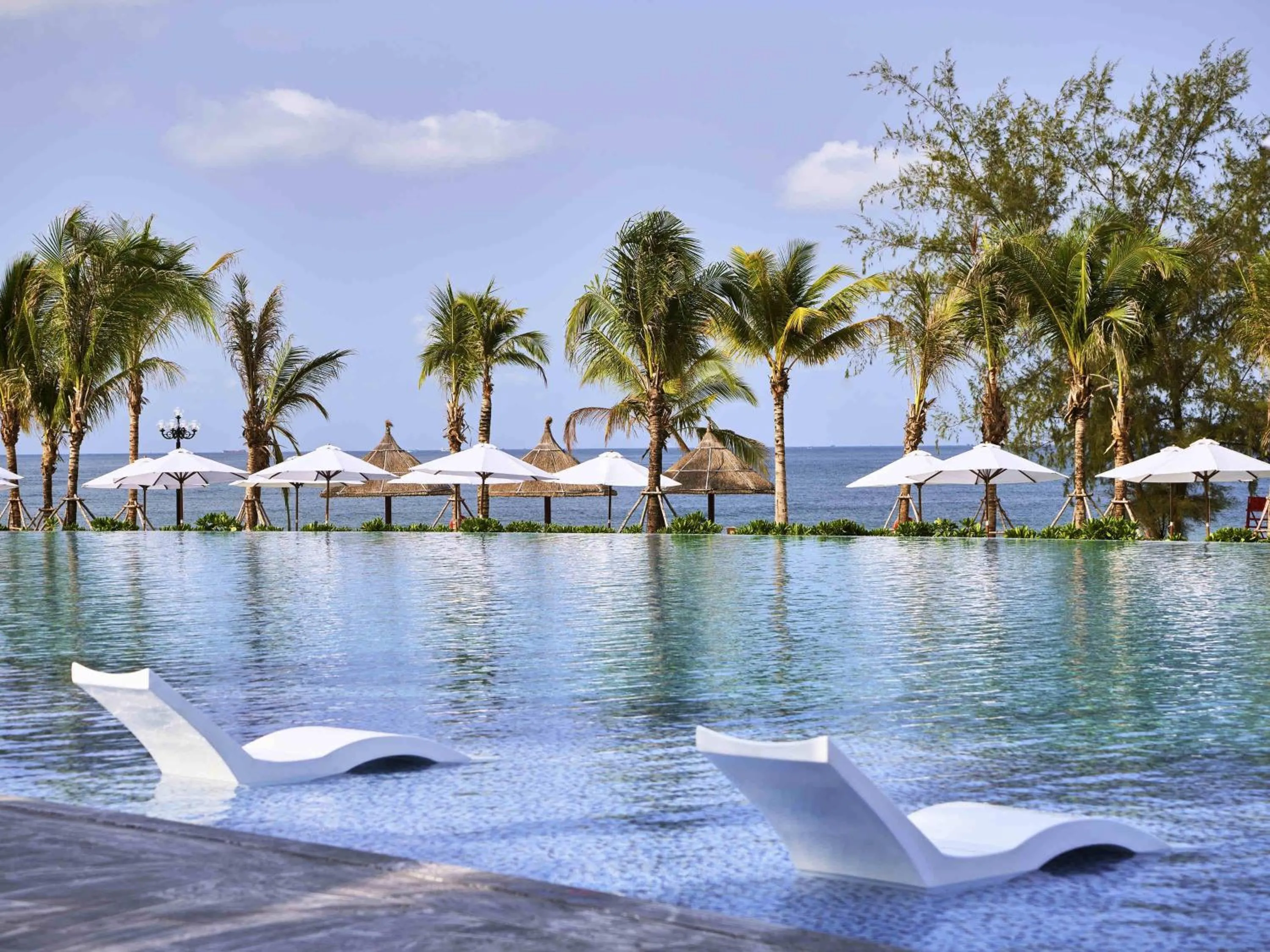 Pool view in Mövenpick Resort Waverly Phu Quoc