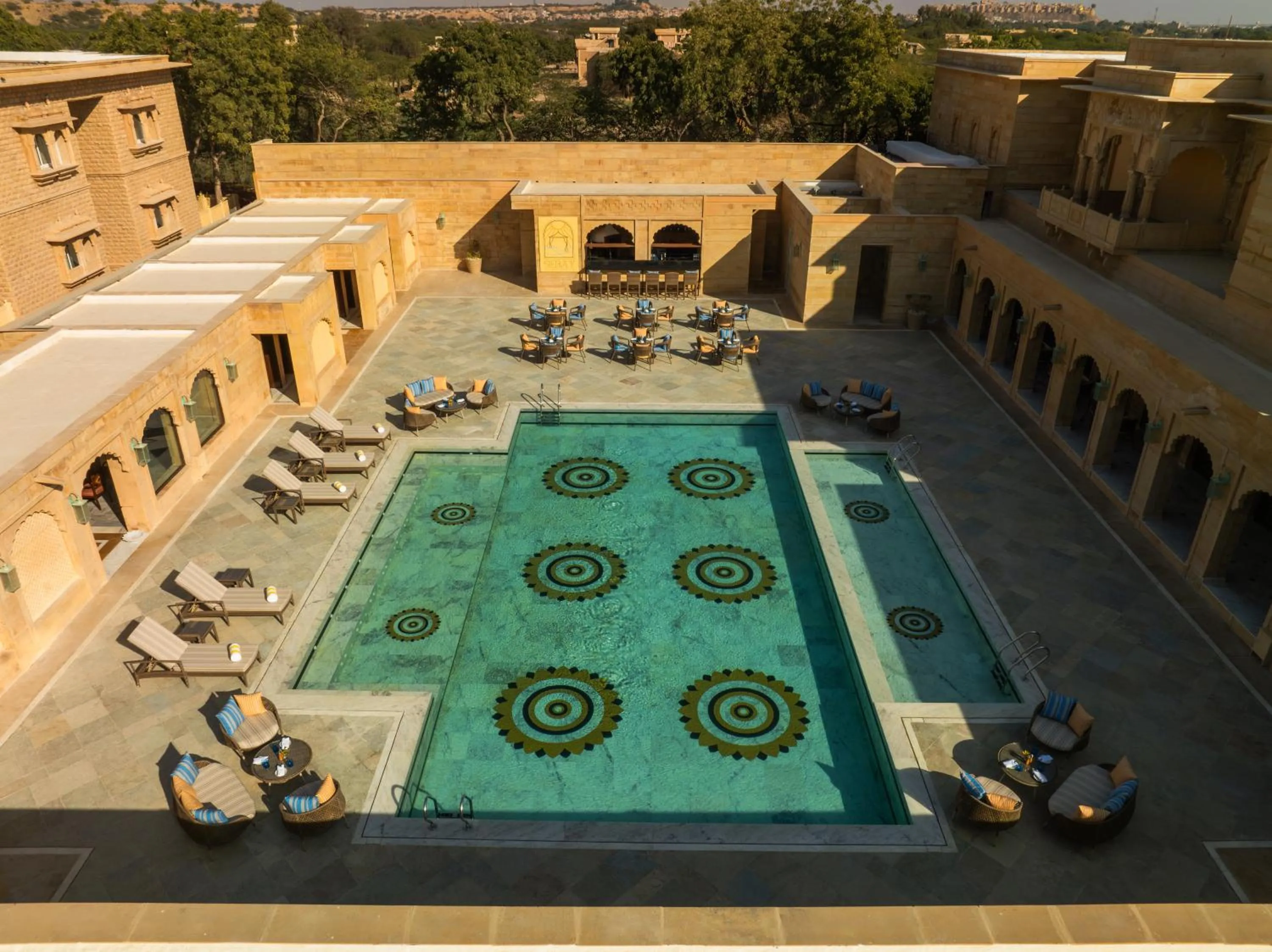 Swimming pool in Taj Gorbandh Palace, Jaisalmer