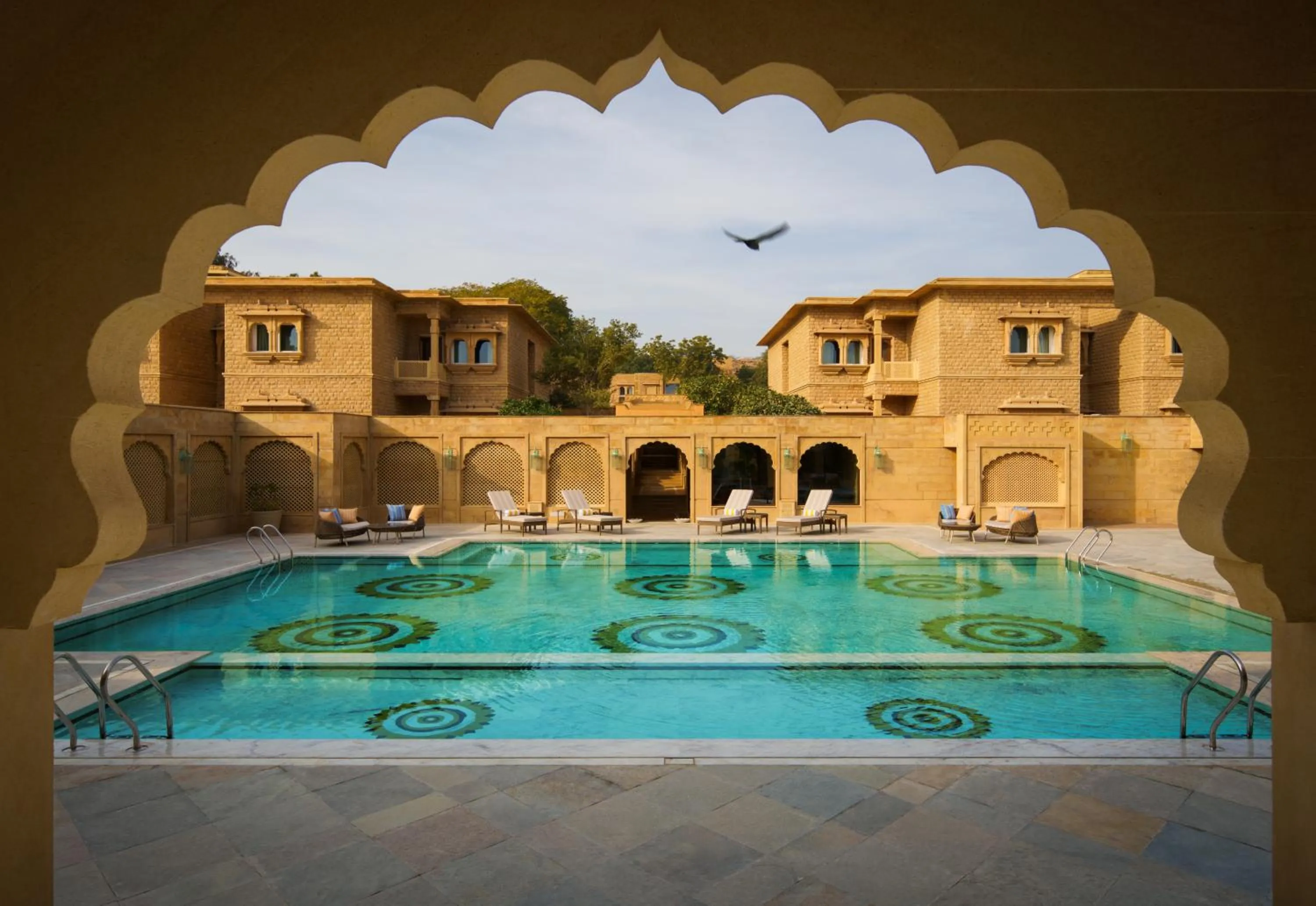 Swimming pool in Taj Gorbandh Palace, Jaisalmer