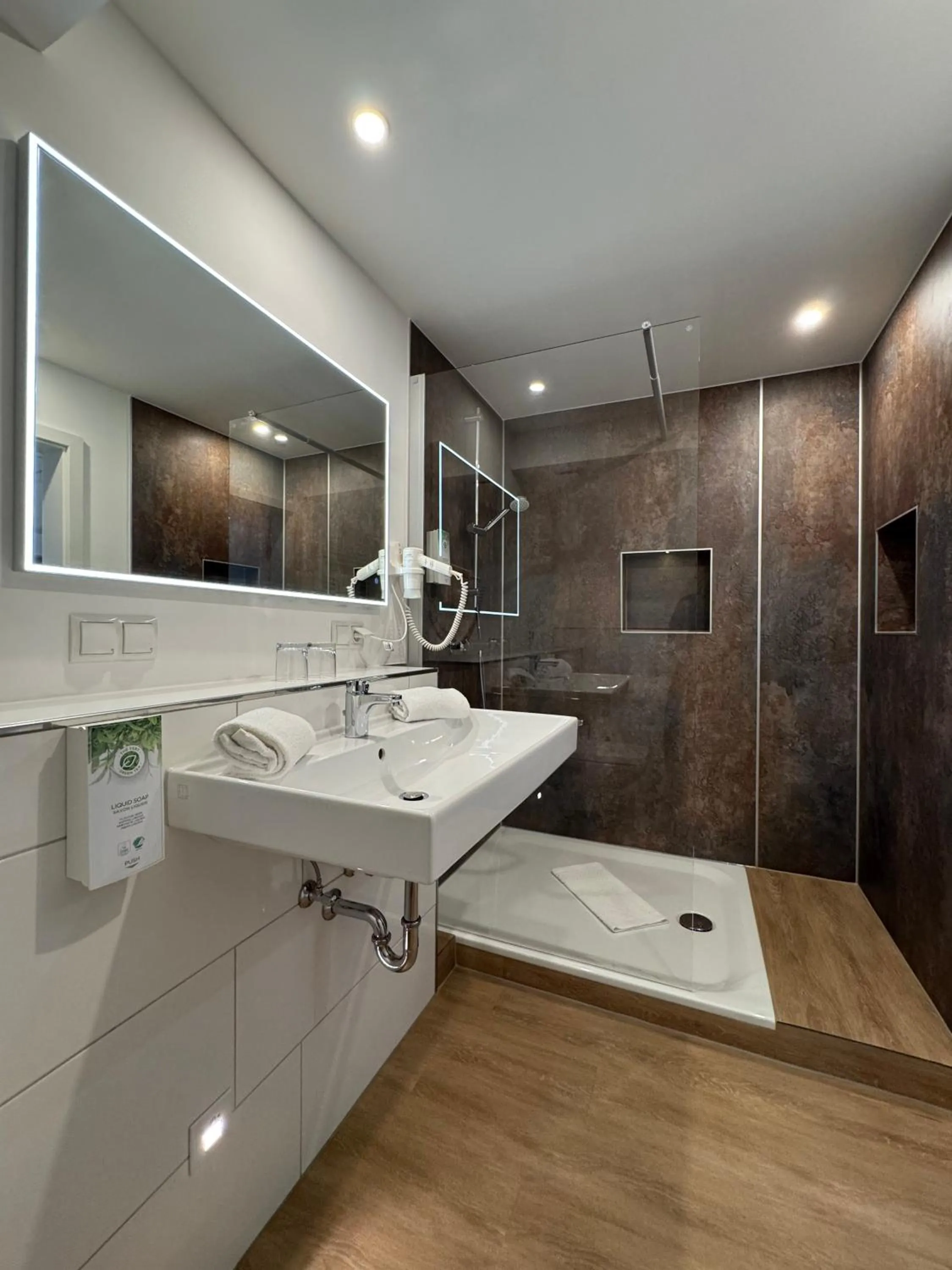 Shower in PANORAMA HOTEL in Neustadt an der Weinstraße