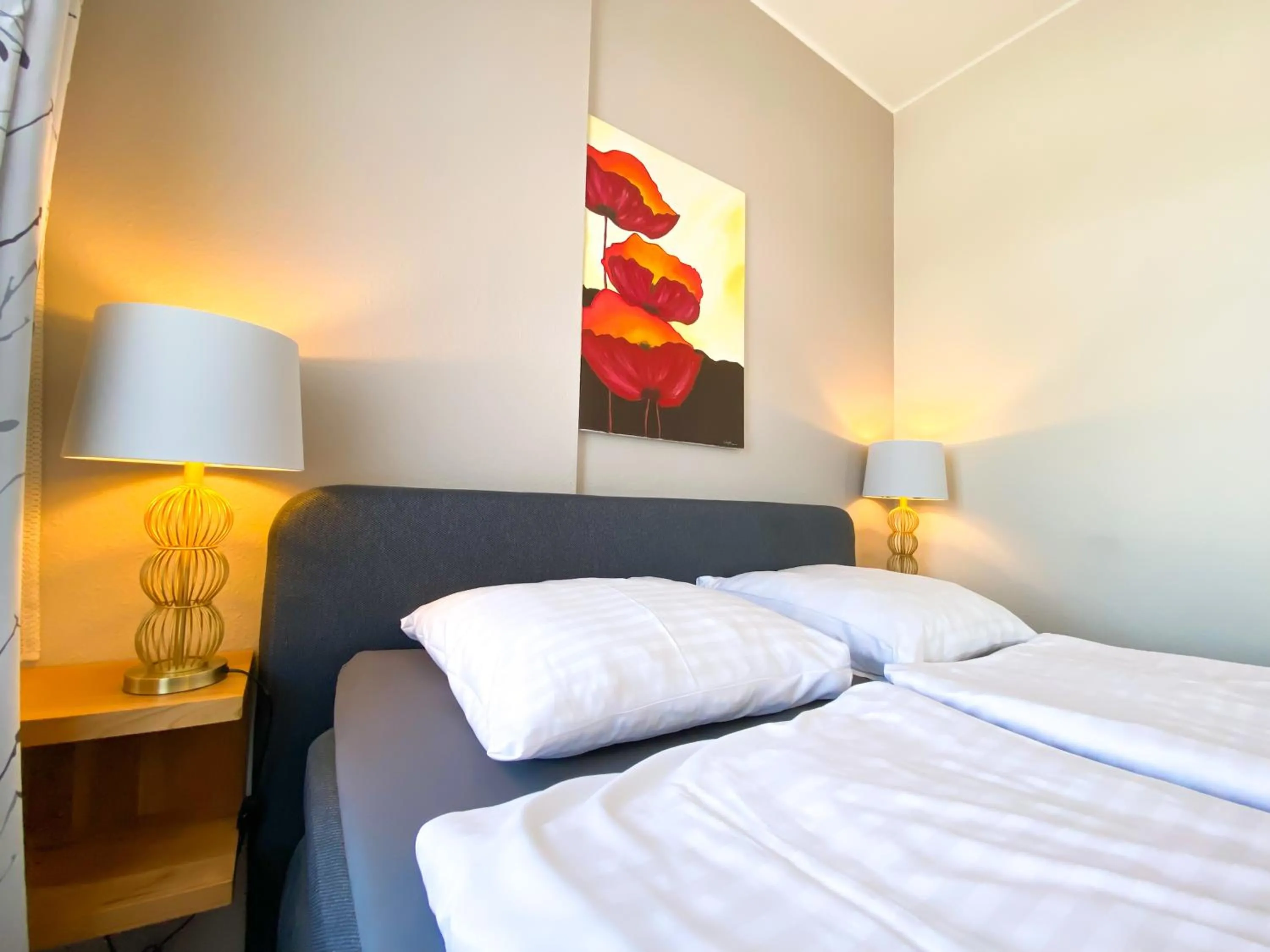 Bed in Gästehaus am Museumshafen