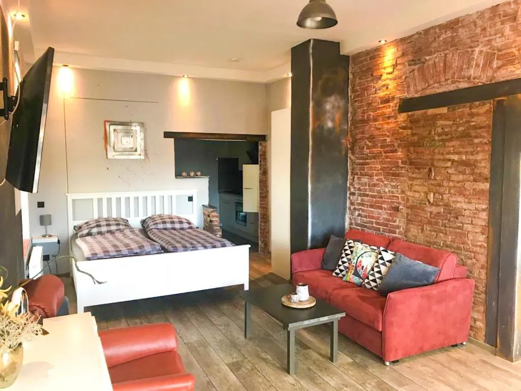 Bed in Gästehaus am Museumshafen