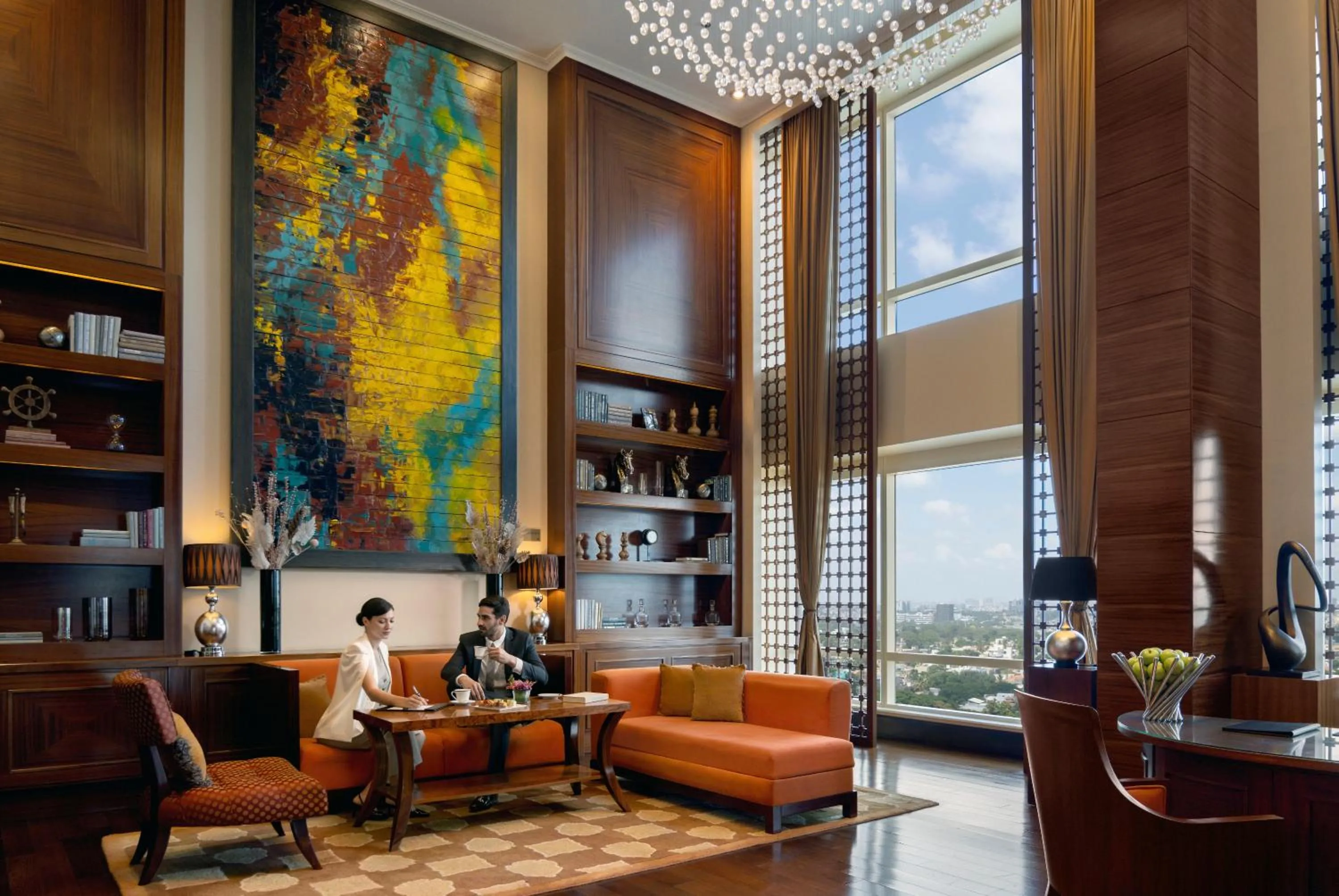 Lobby or reception in The Ritz-Carlton, Bangalore