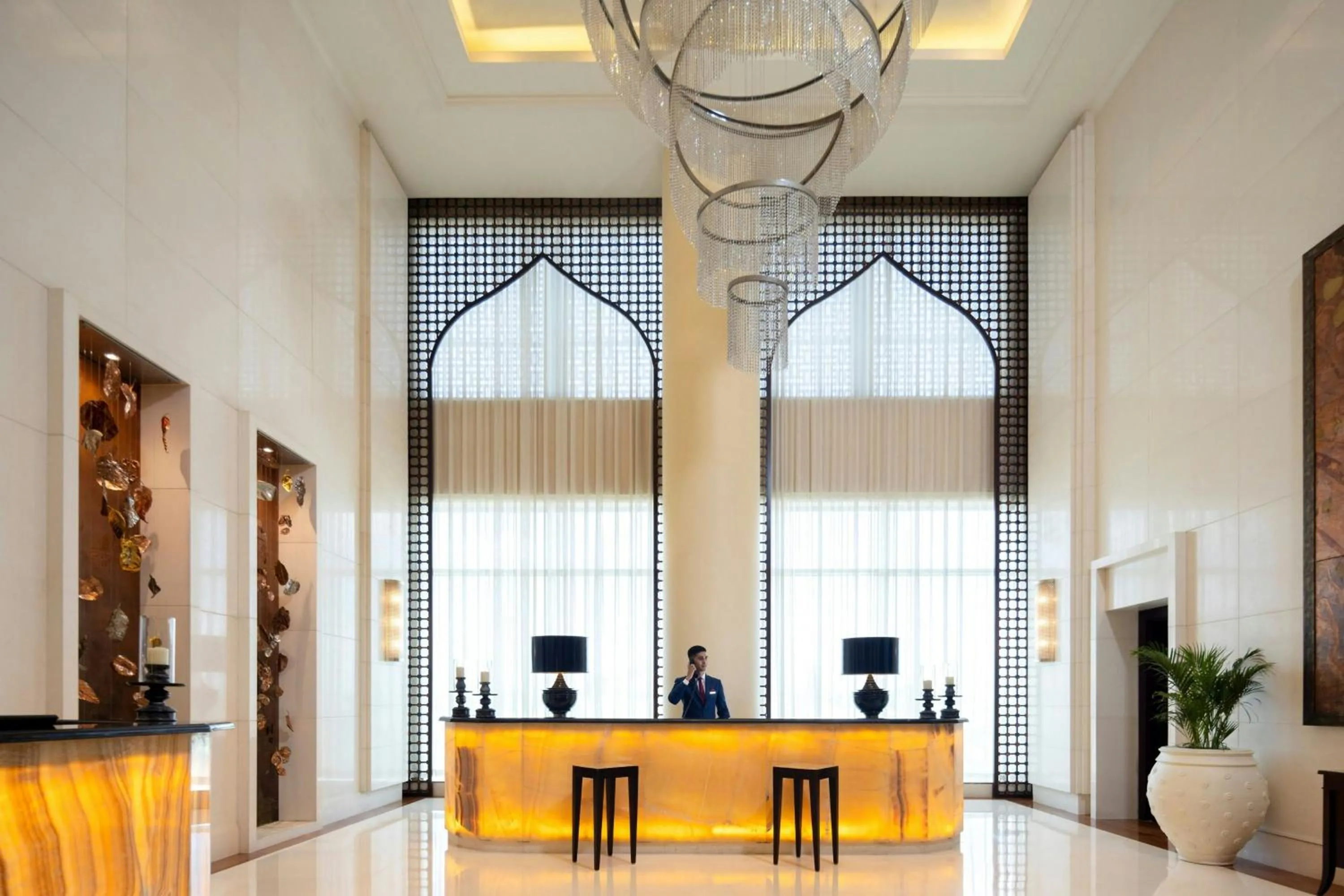 Lobby or reception in The Ritz-Carlton, Bangalore