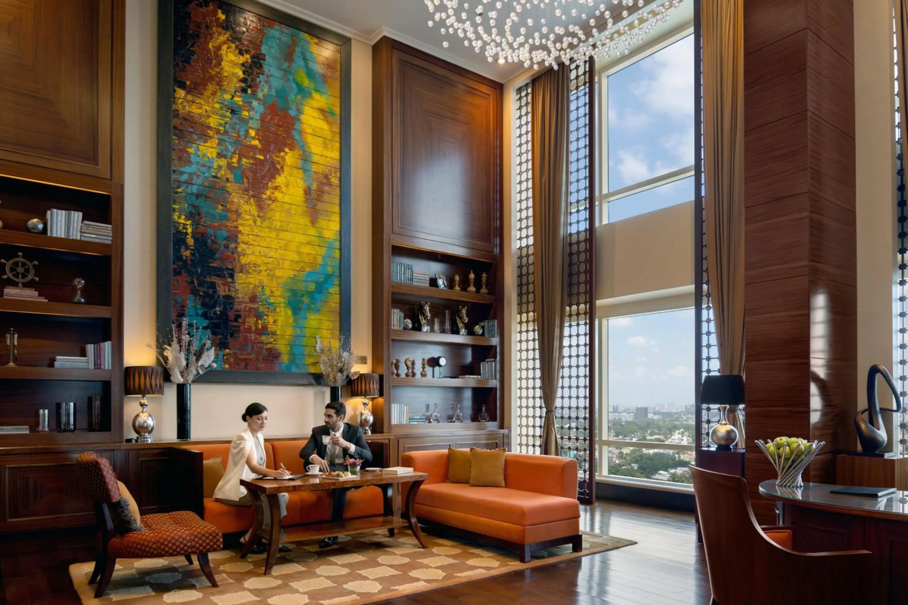 Lobby or reception in The Ritz-Carlton, Bangalore