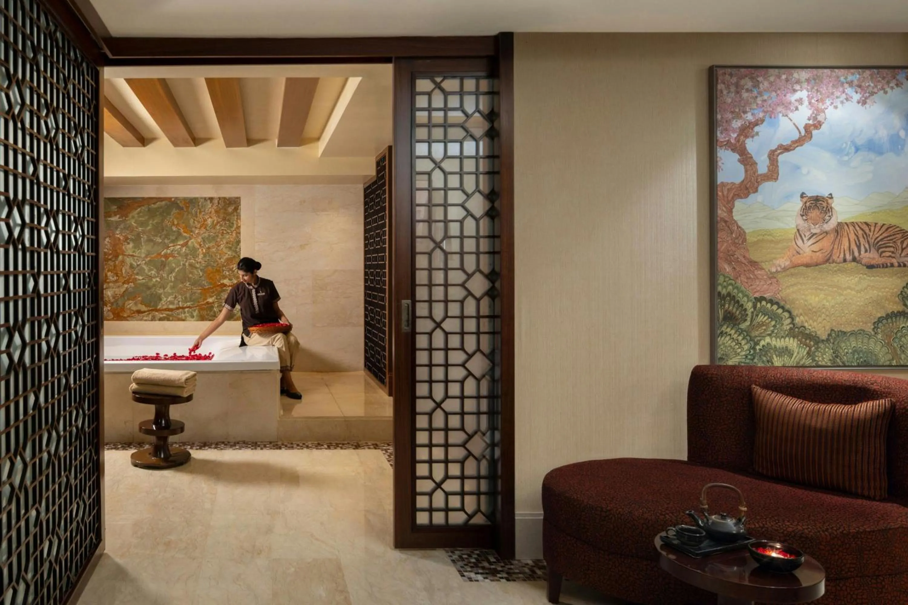 Spa and wellness centre/facilities in The Ritz-Carlton, Bangalore
