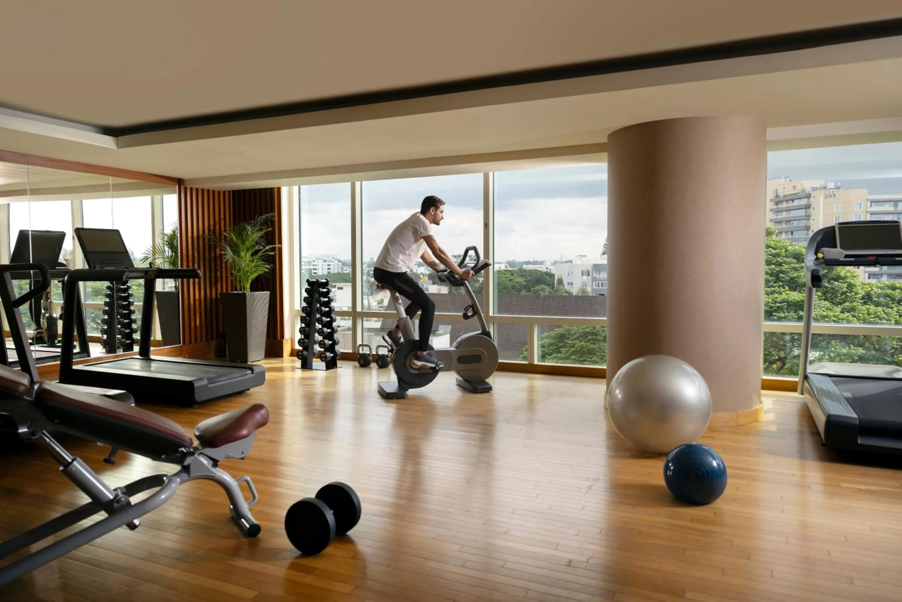 Fitness centre/facilities in The Ritz-Carlton, Bangalore