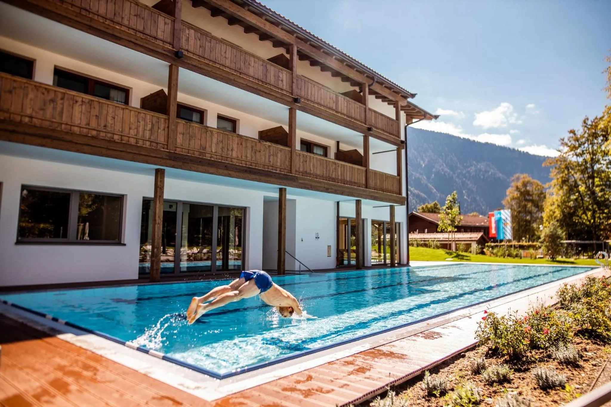Swimming pool in Das Bayrischzell Familotel Oberbayern