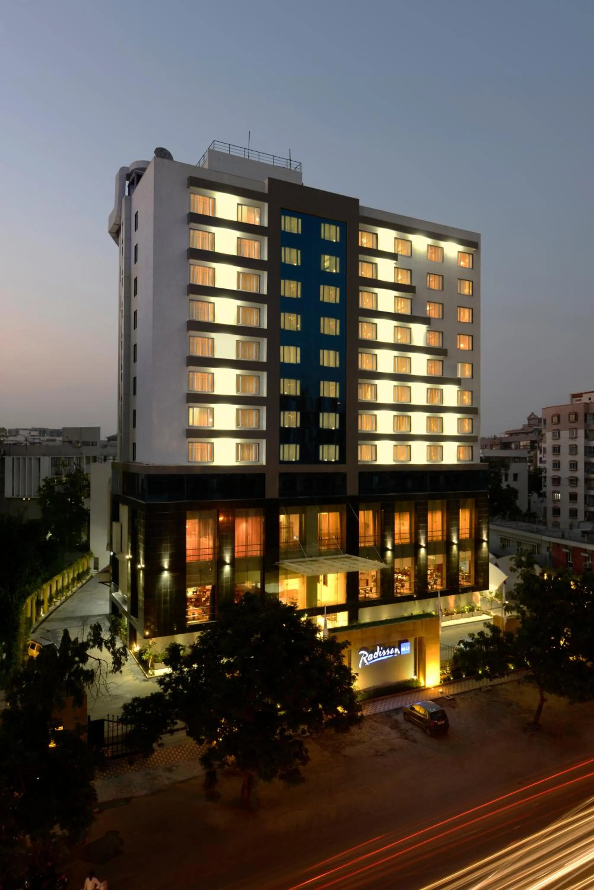 Facade/entrance in Radisson Blu Hotel Ahmedabad