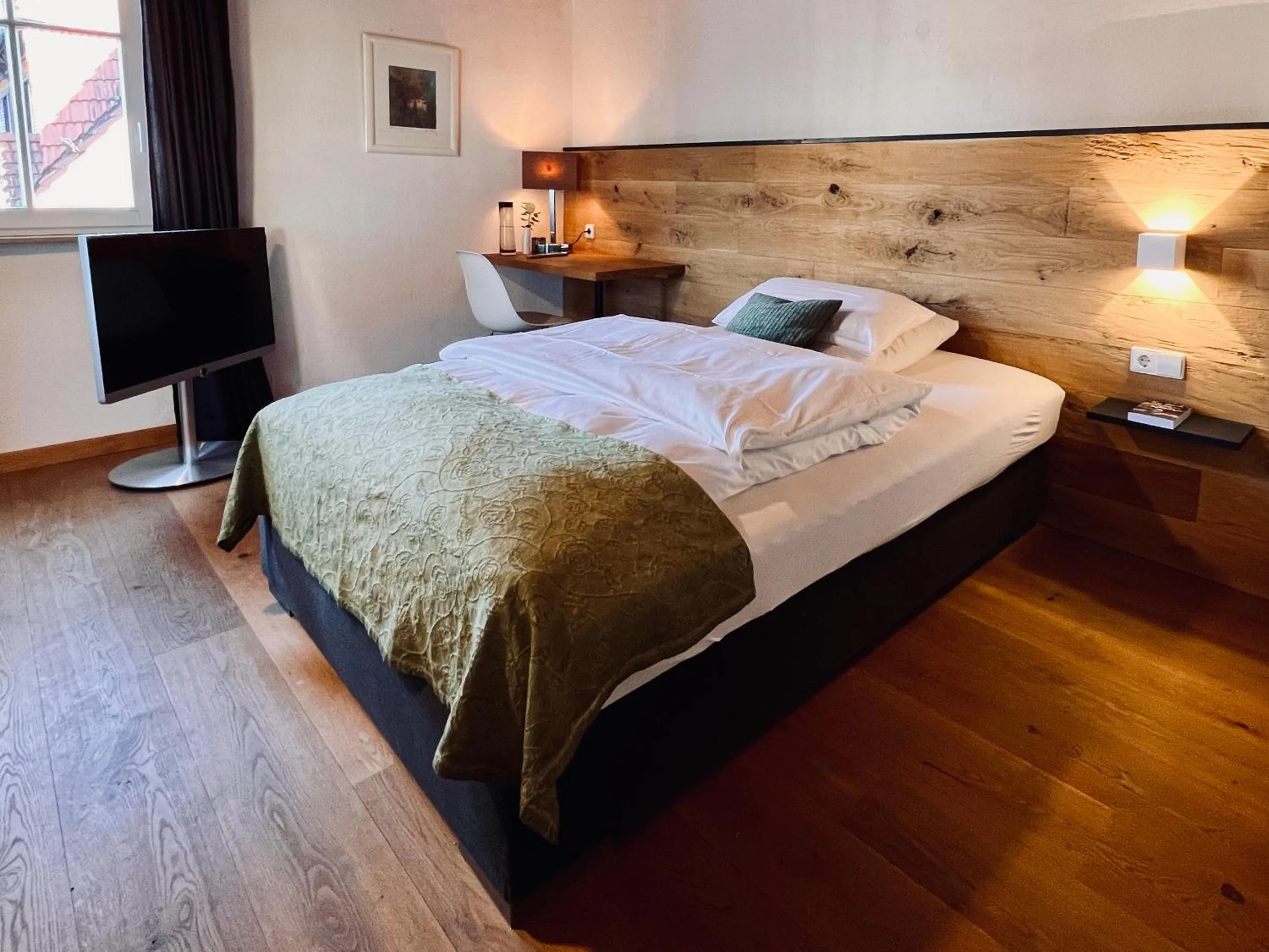 Property building, Bed in Gasthof Wäscherschloss