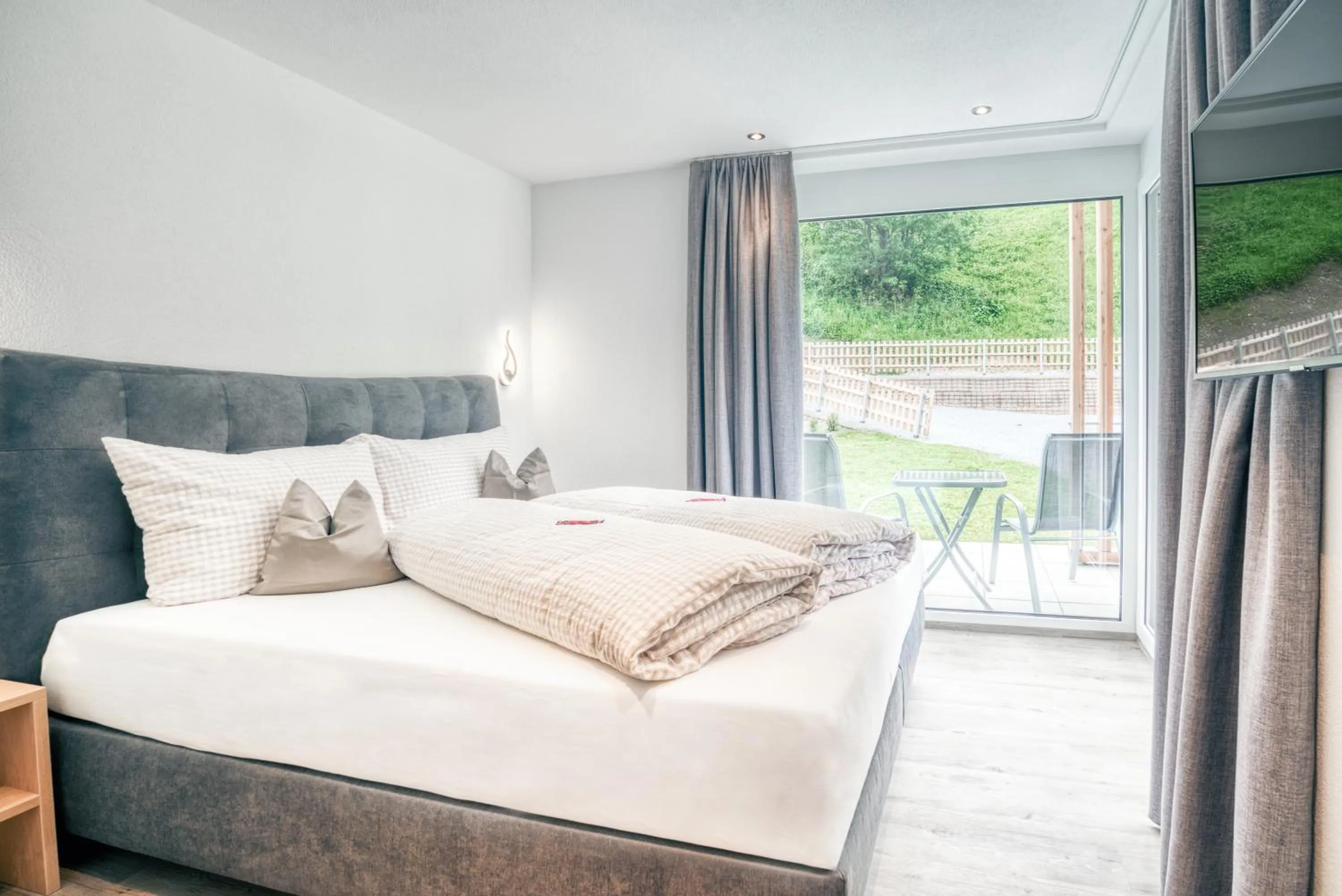 Bedroom, Bed in Apart Gstrein - including Silvretta Premium Summercard