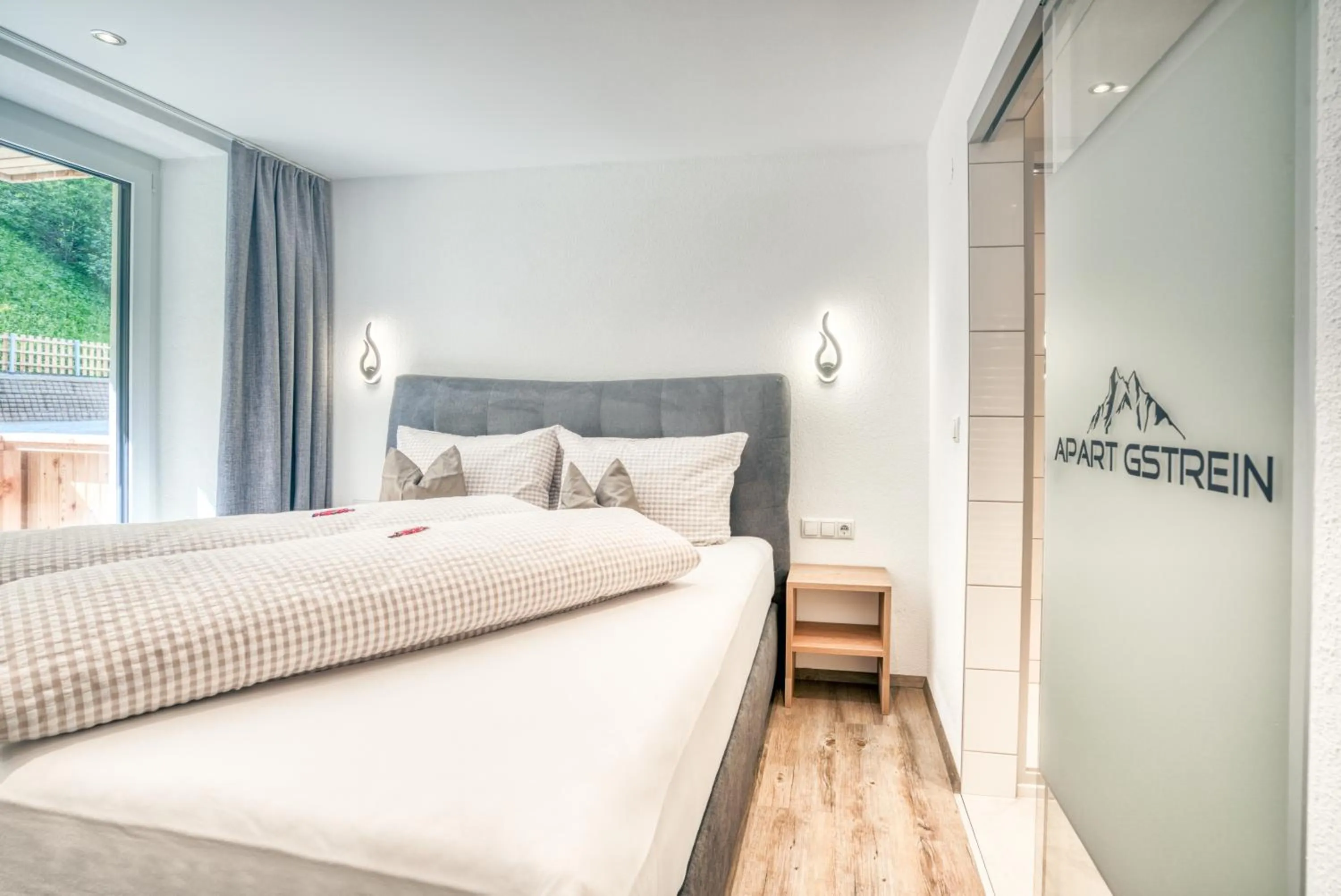 Bedroom, Bed in Apart Gstrein - including Silvretta Premium Summercard
