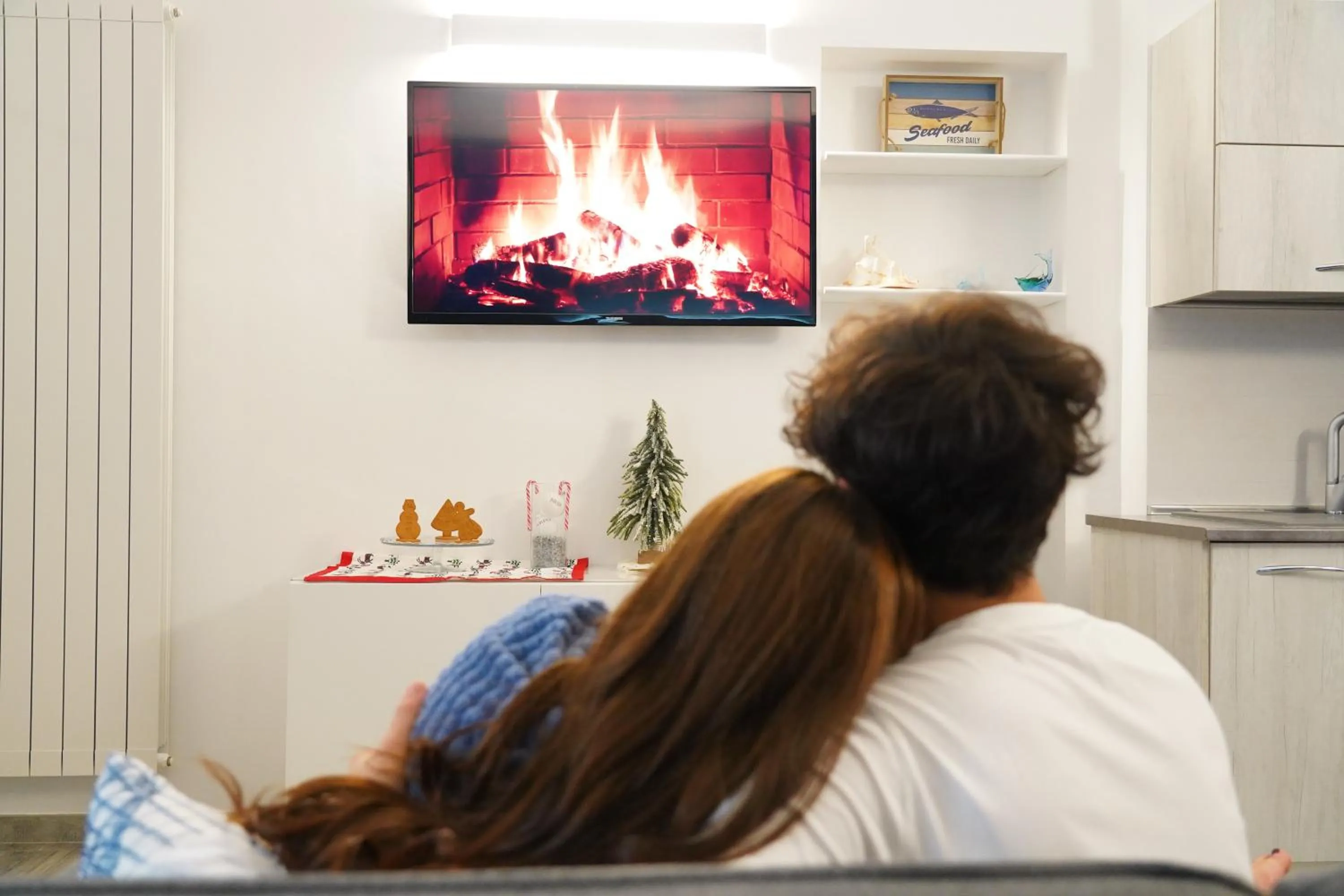Communal lounge/ TV room in TRANI LA GRAZIA b&b