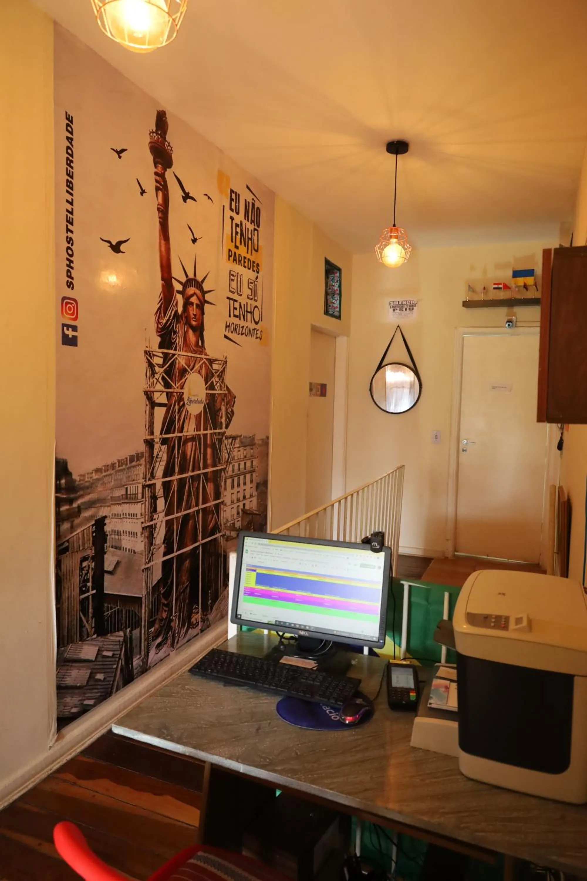 Lobby or reception in Hostel Liberdade