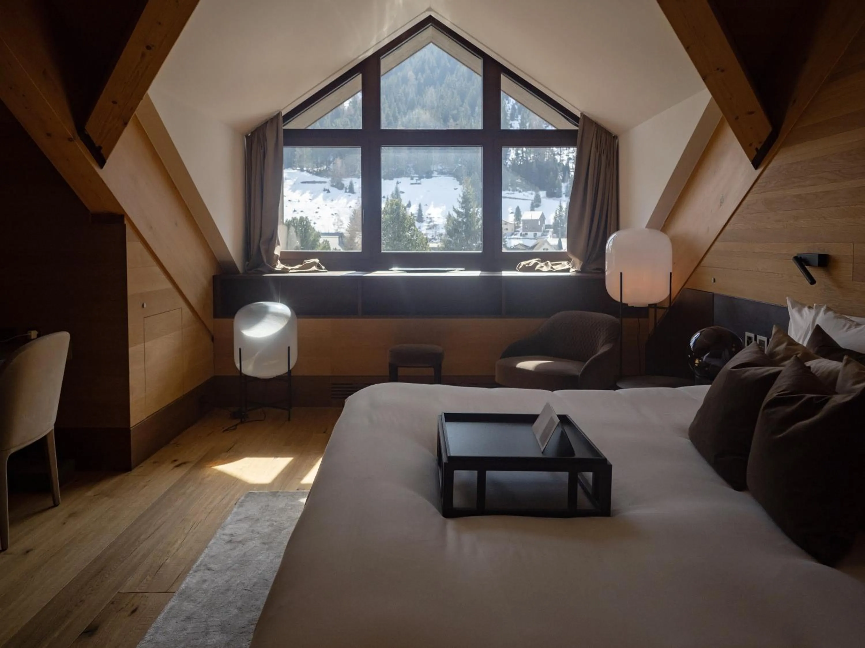Bedroom, Bed in The Chedi Andermatt