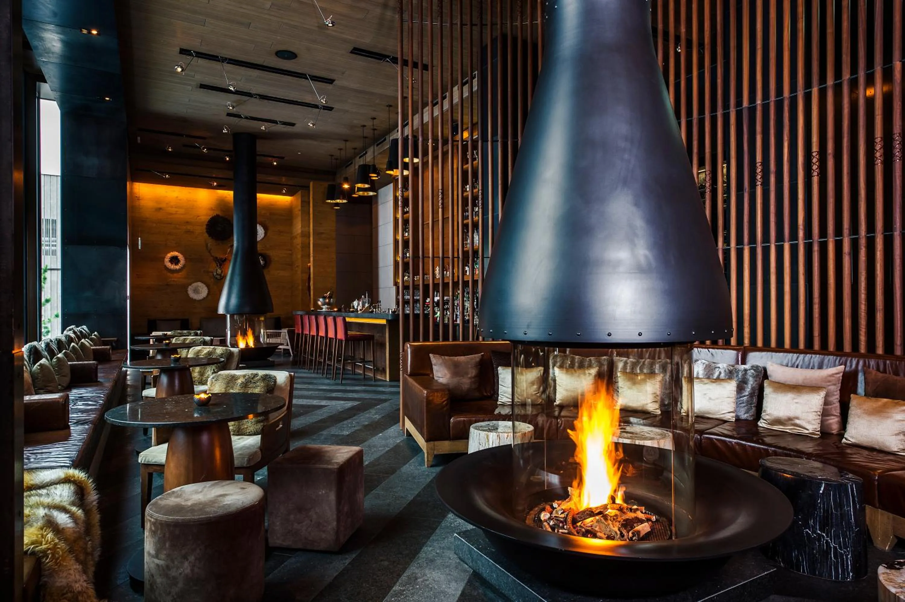 Lounge or bar in The Chedi Andermatt