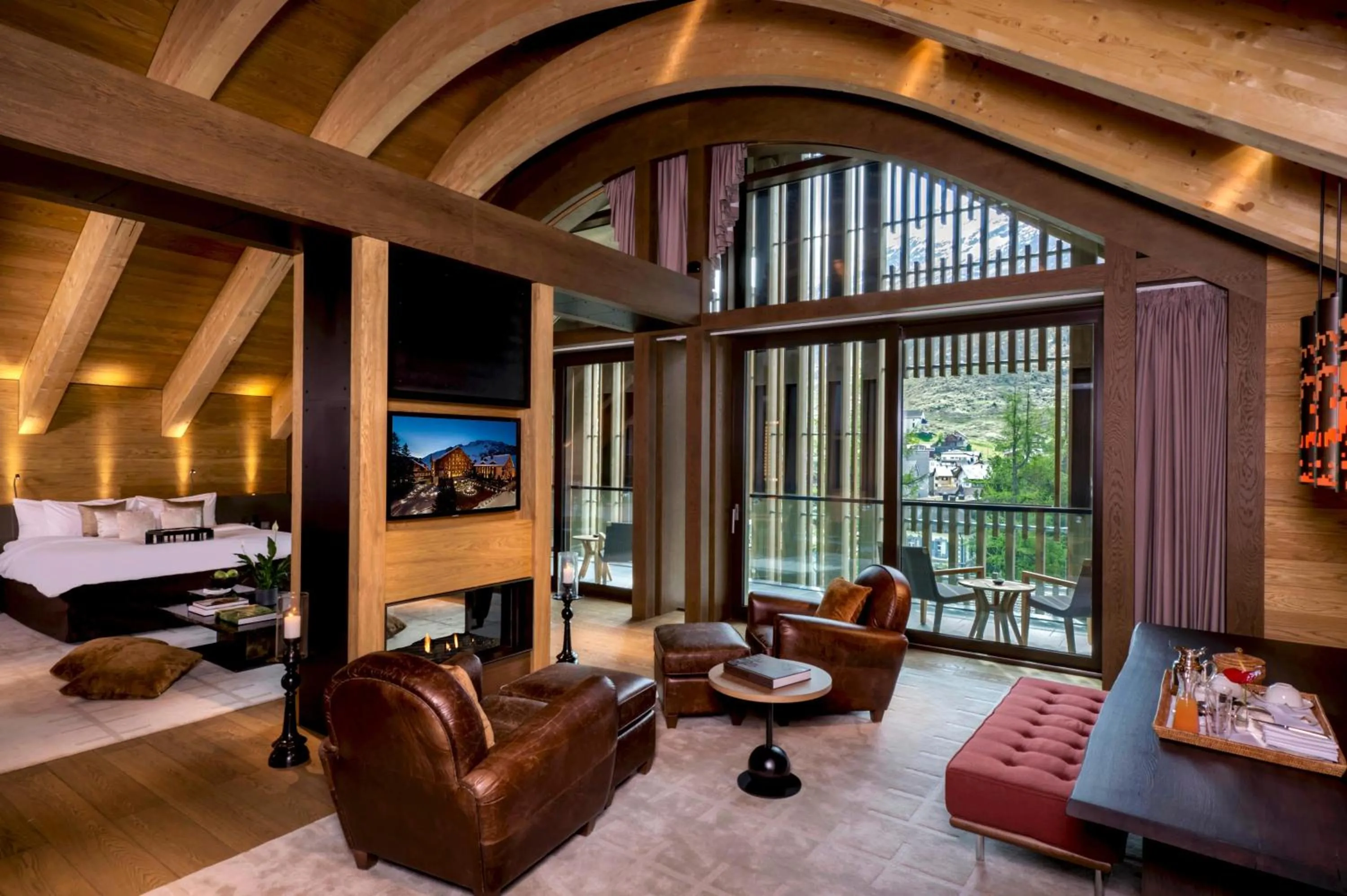 Photo of the whole room, Bed in The Chedi Andermatt
