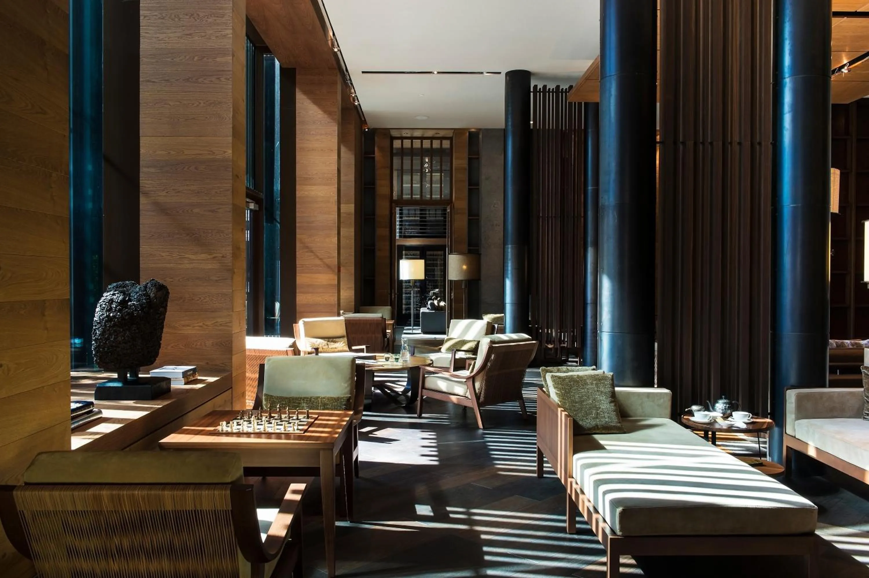 Lobby or reception in The Chedi Andermatt
