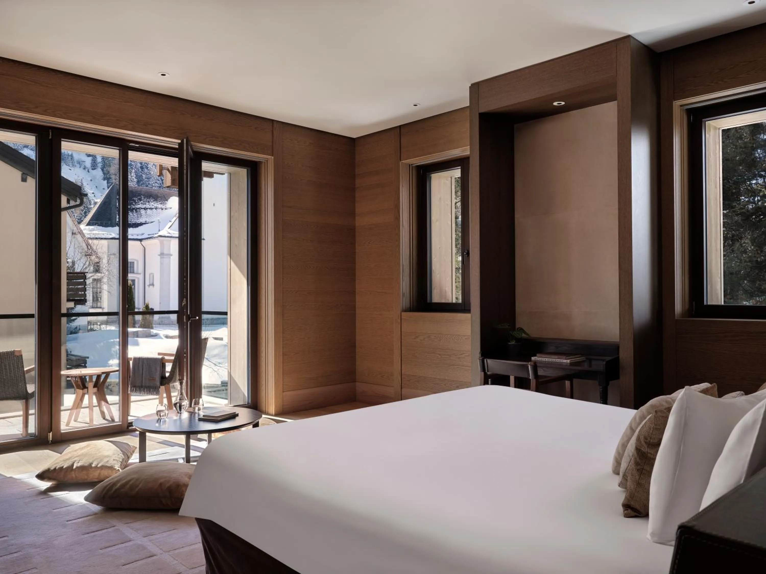 Bedroom, Bed in The Chedi Andermatt