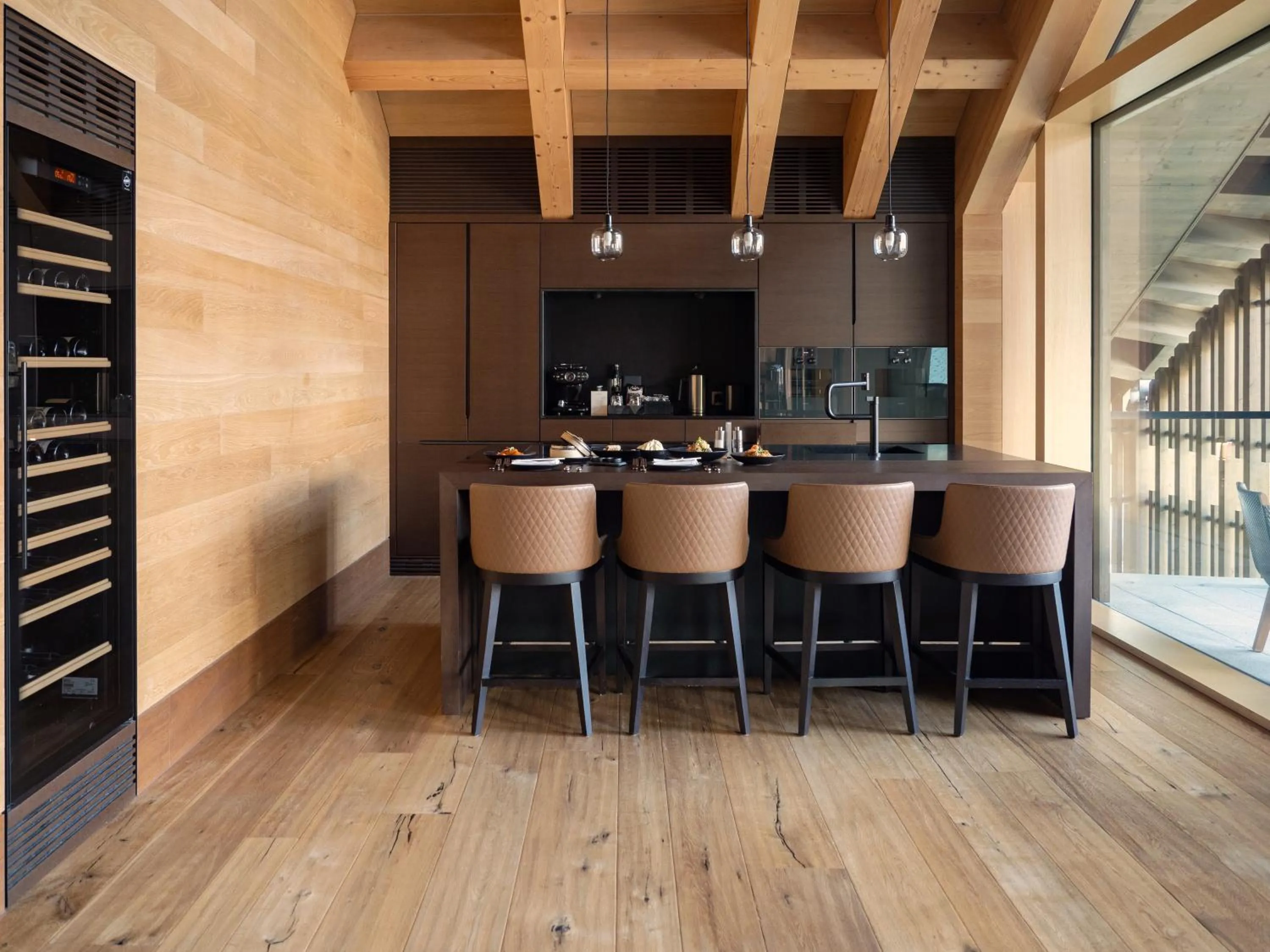 Dining area in The Chedi Andermatt
