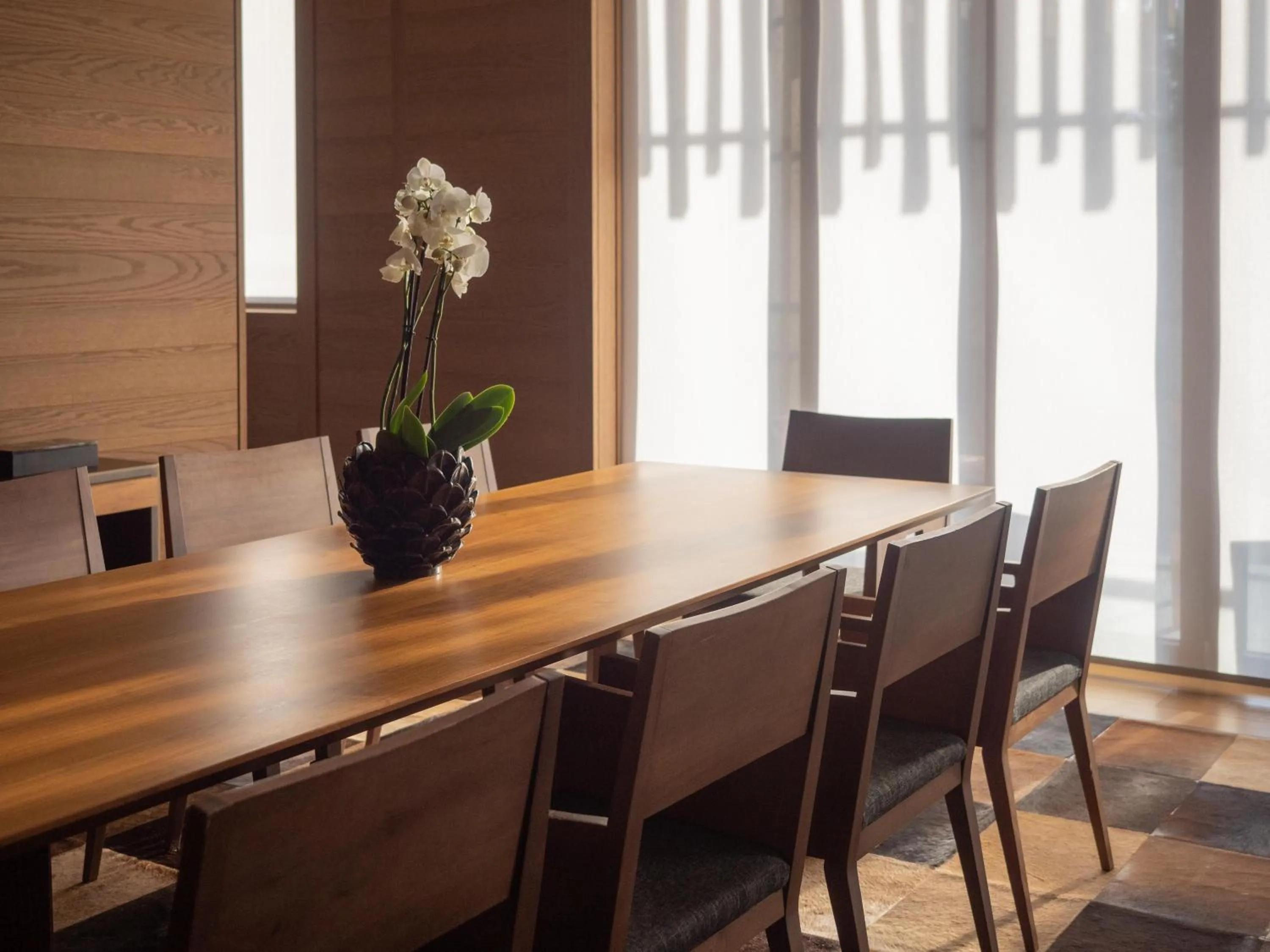Dining area in The Chedi Andermatt