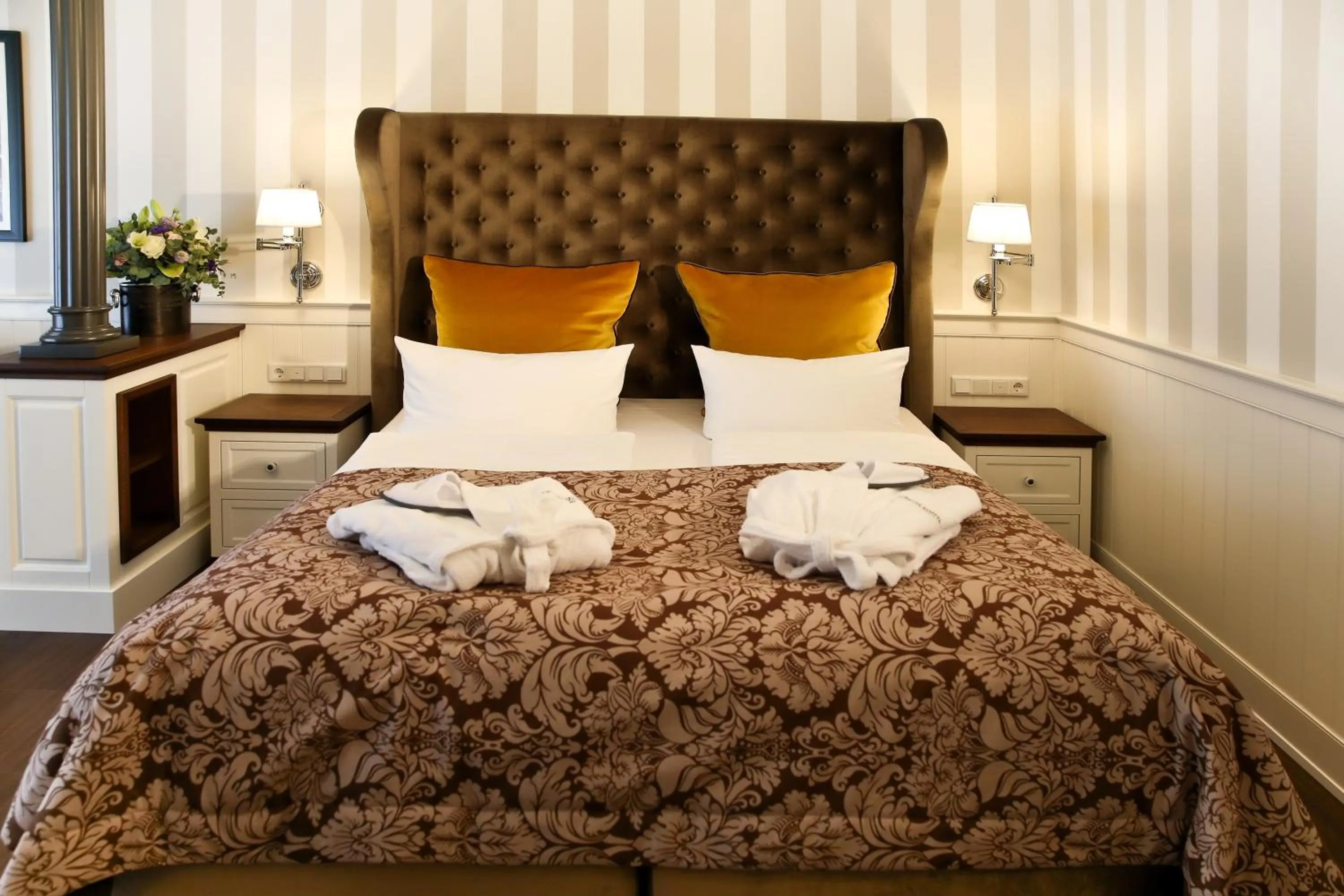 Decorative detail, Bed in Europa Hotel Kühlungsborn