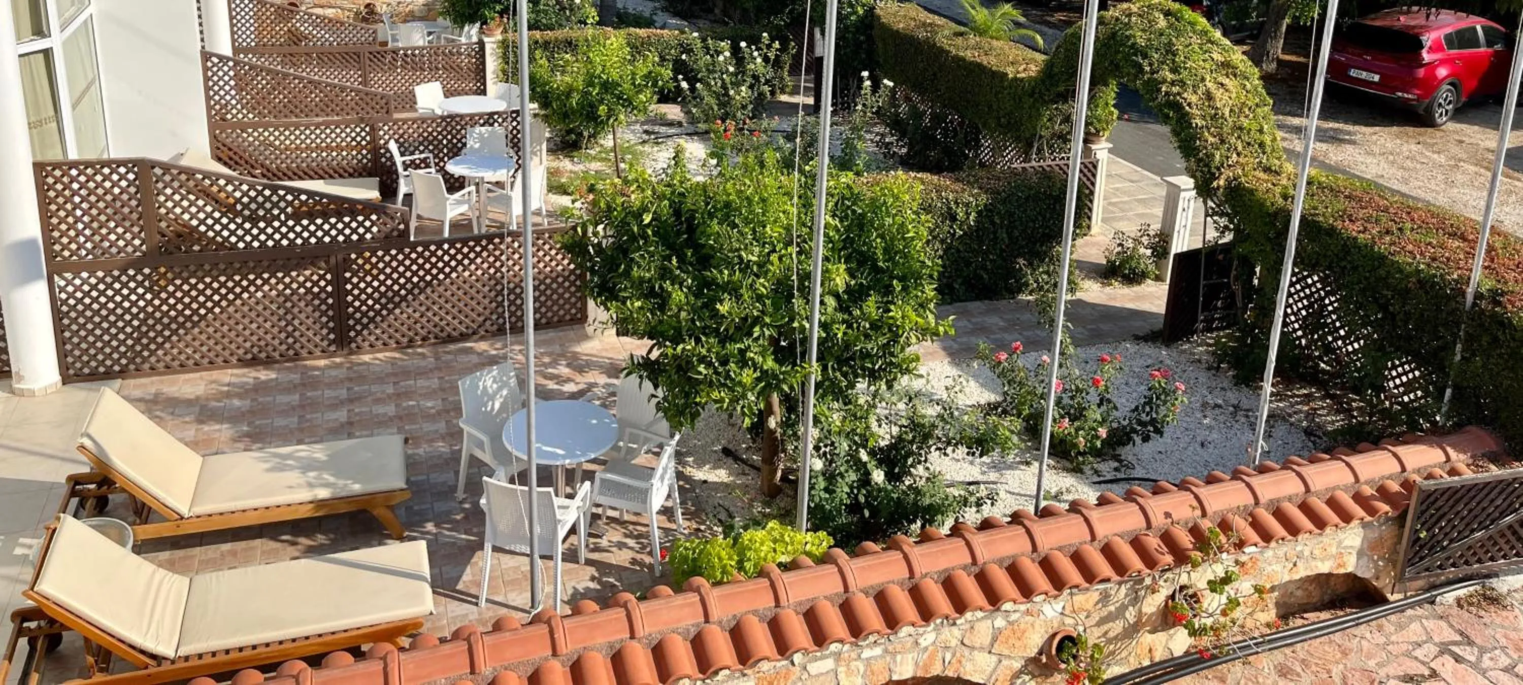 Balcony/Terrace in Eliofos Elegant Maisonettes