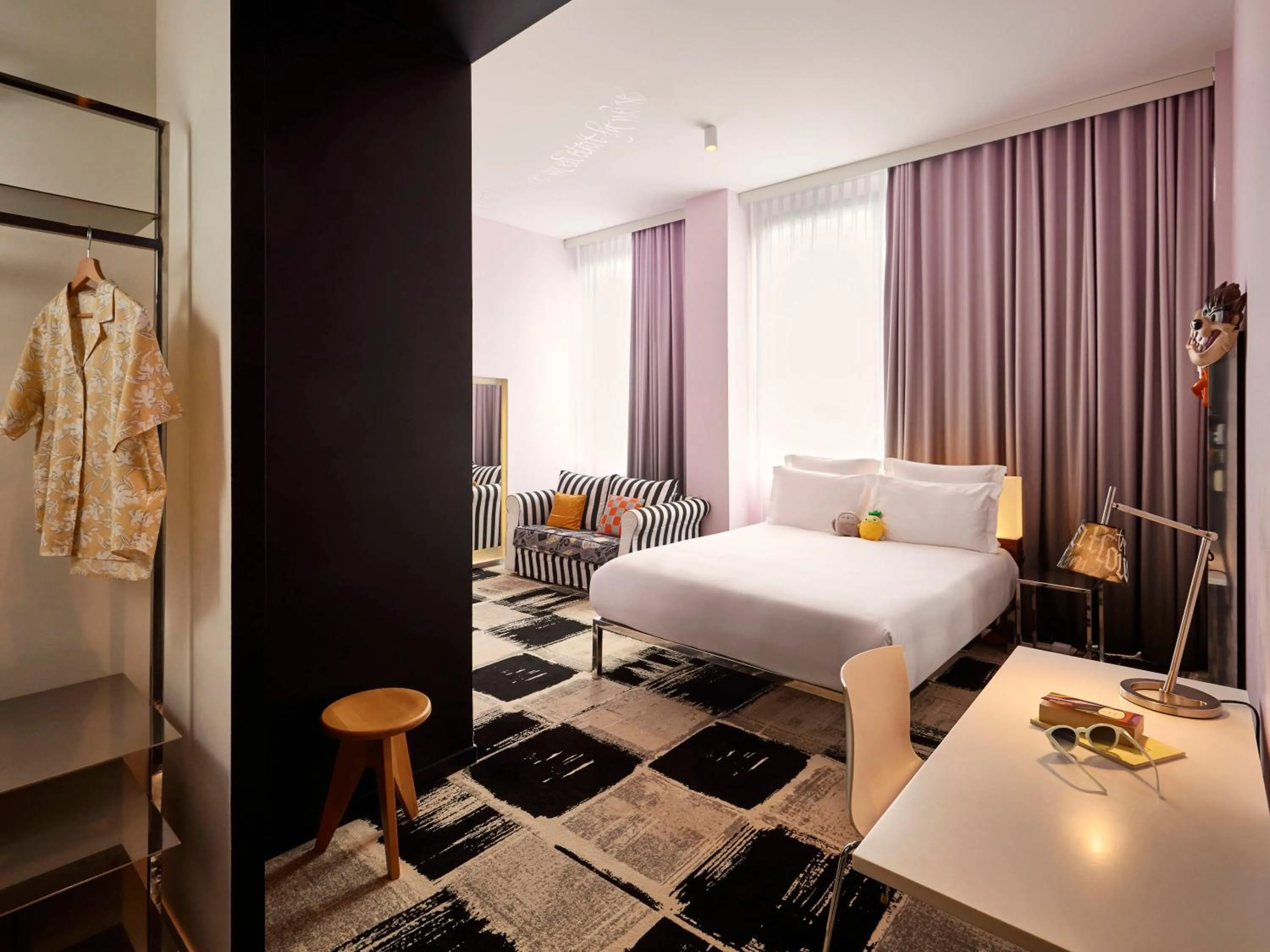 Bedroom, Bed in Mama Shelter Bordeaux Centre