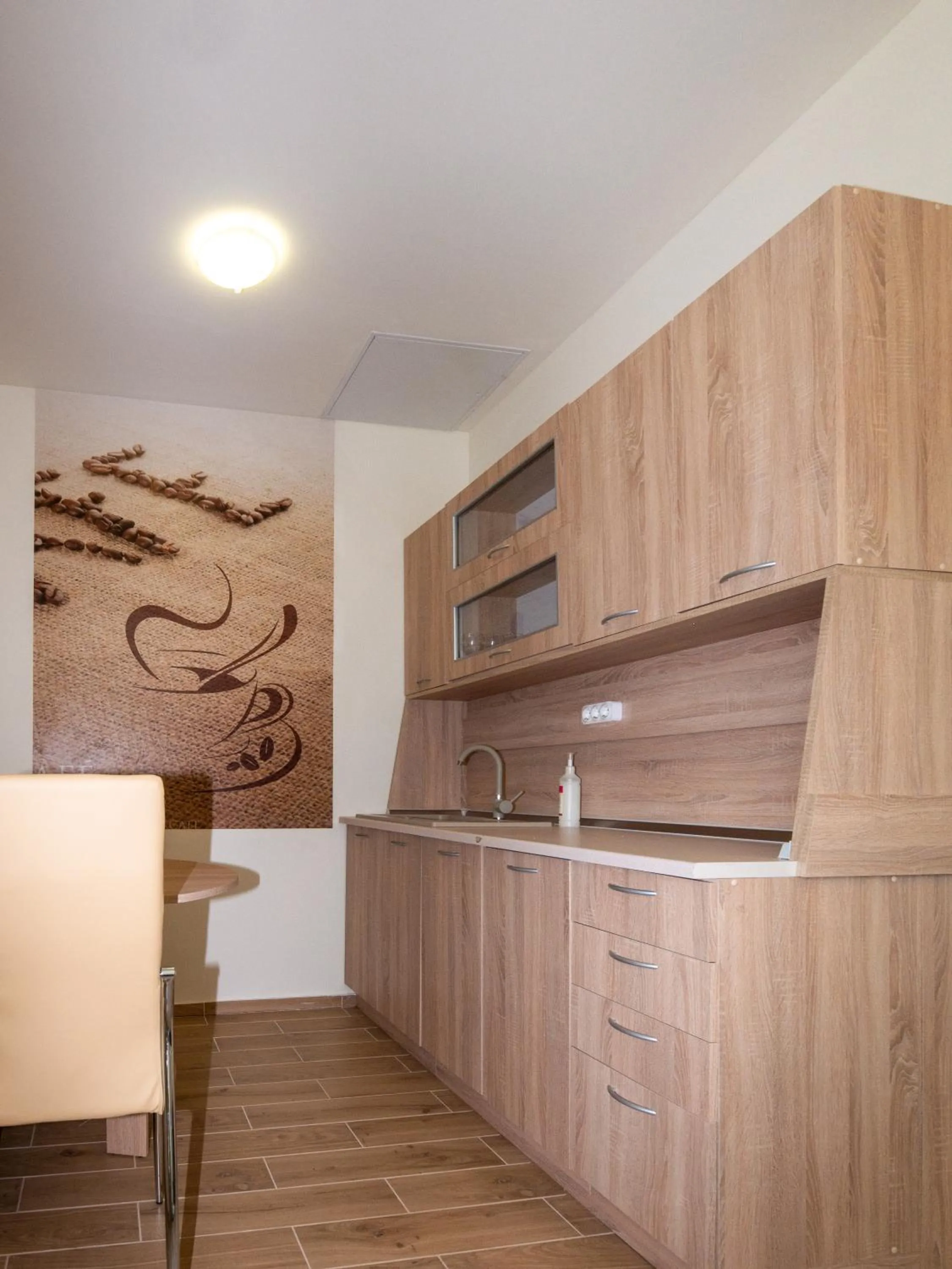 Kitchen or kitchenette in Bokor Vendégház