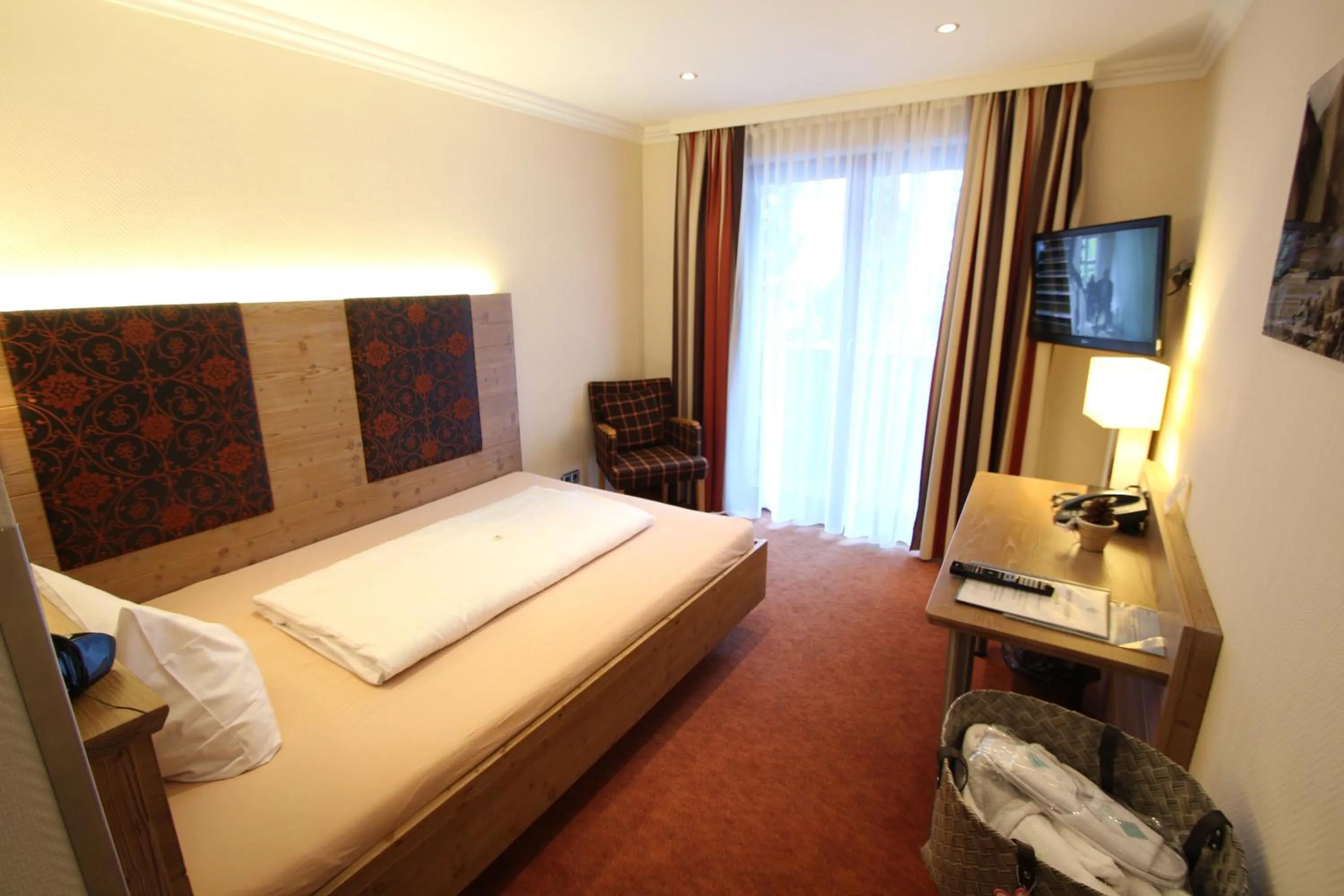 Bed in Hotel Seeblick