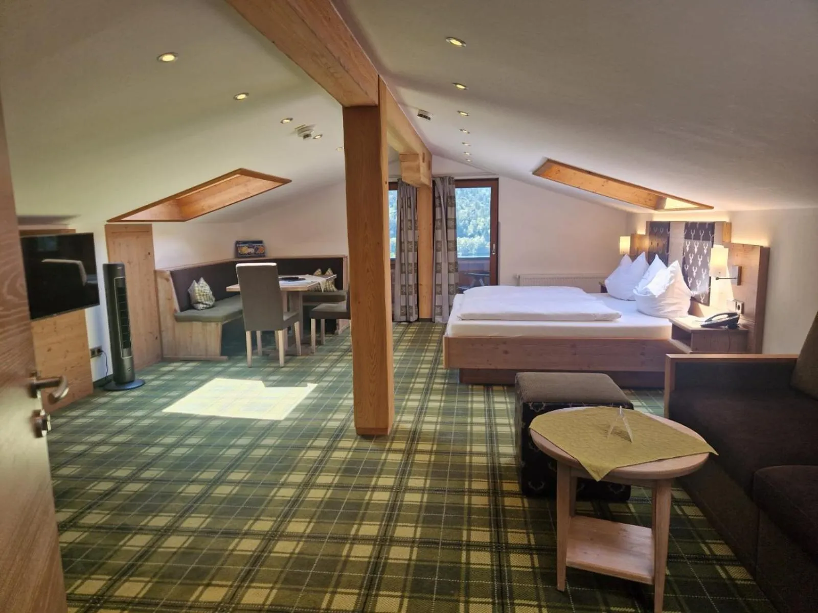 Bed in Hotel Seeblick