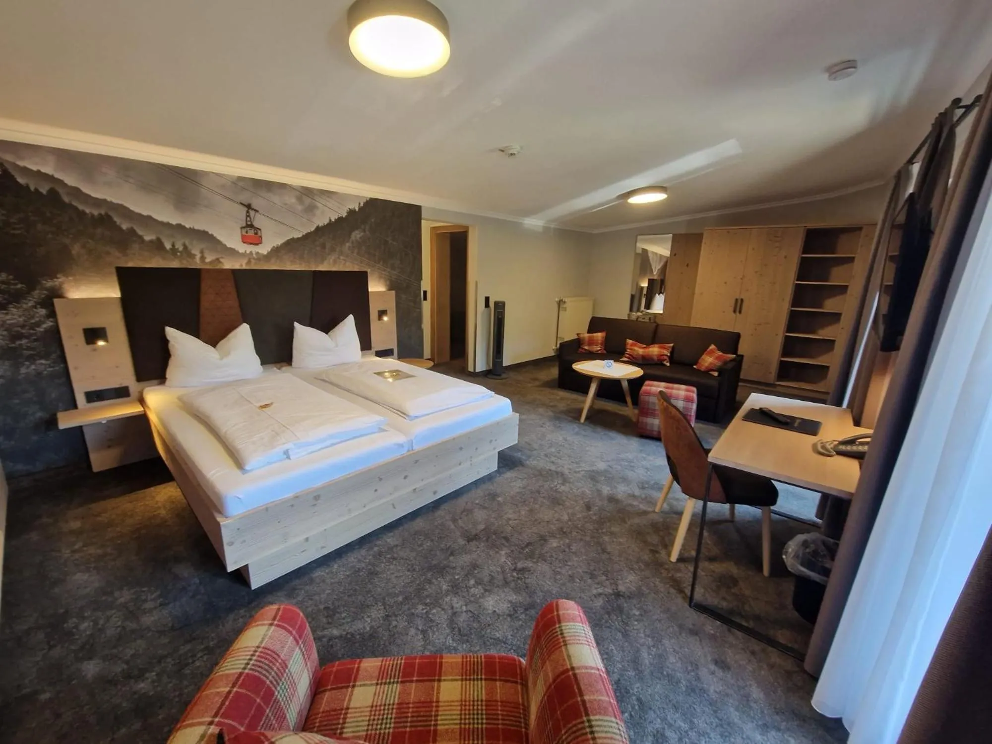 Bed in Hotel Seeblick