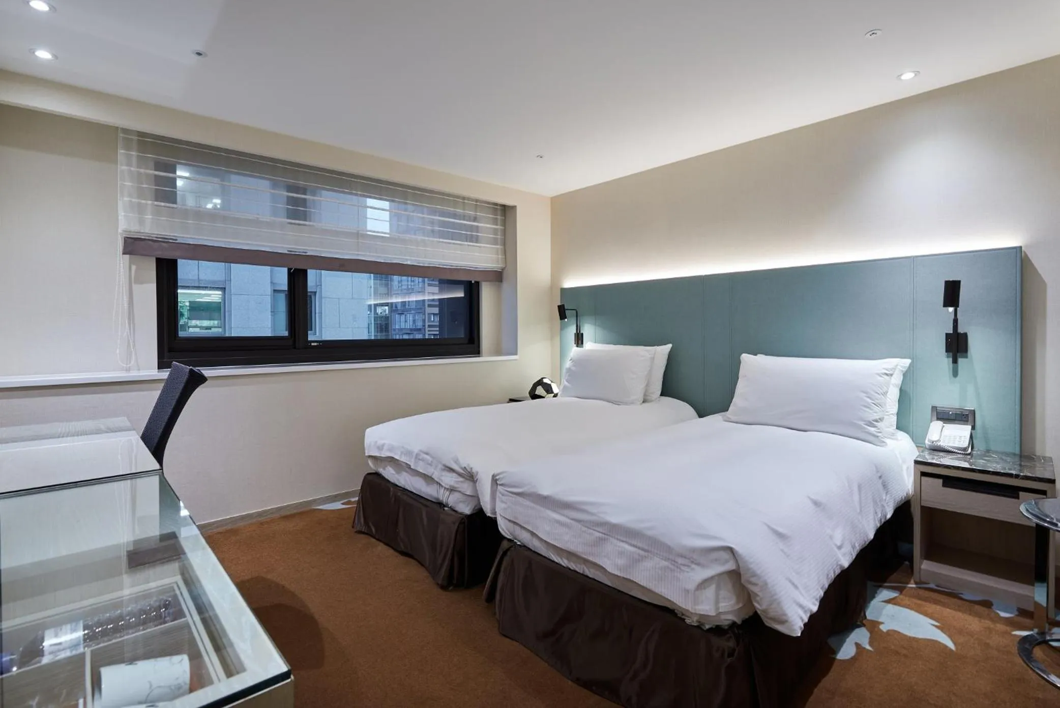 Bed in K Hotel Taipei II