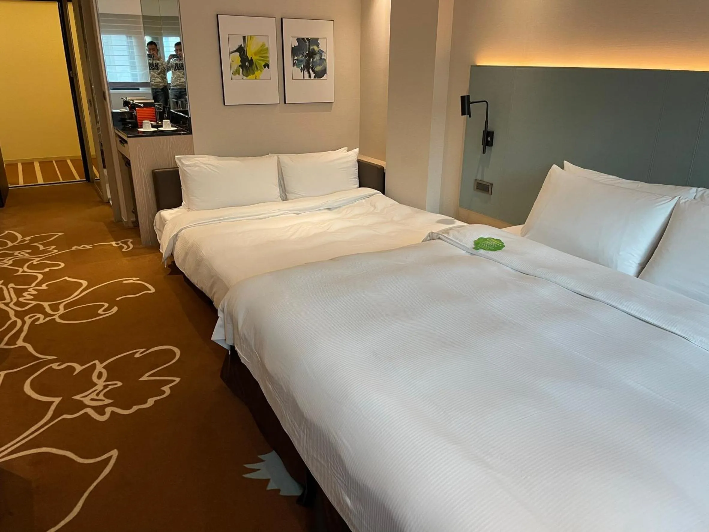 Bed in K Hotel Taipei II