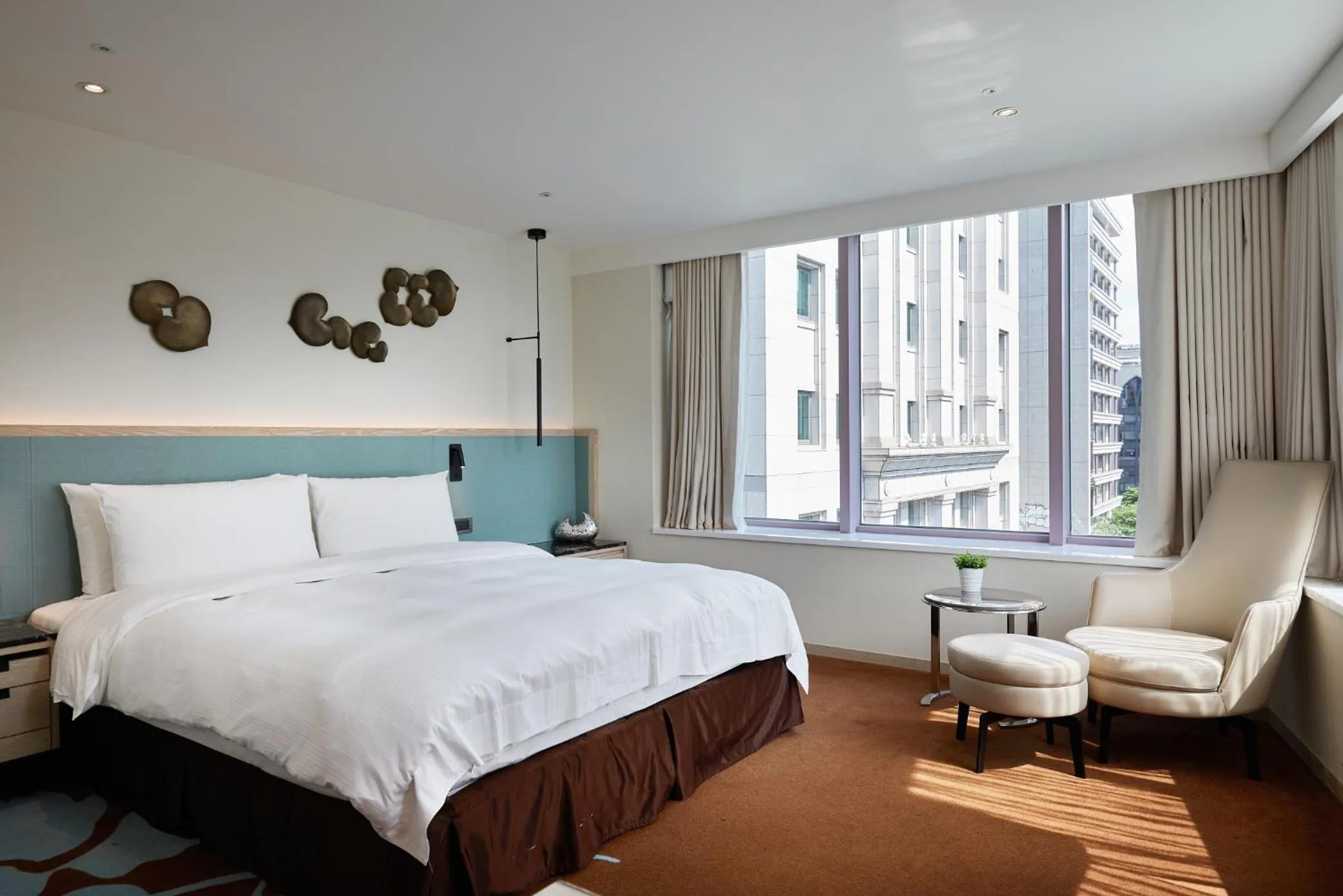 Bed in K Hotel Taipei II