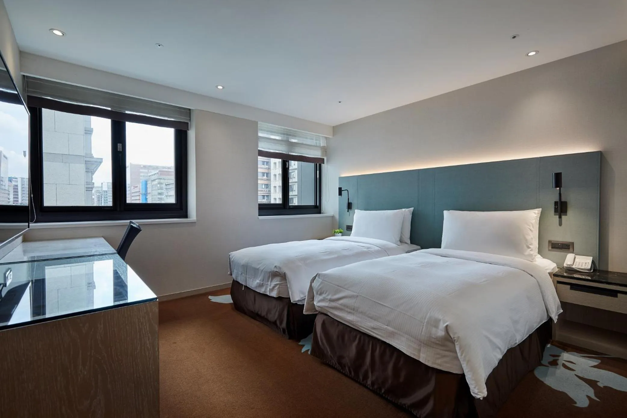 Bed in K Hotel Taipei II