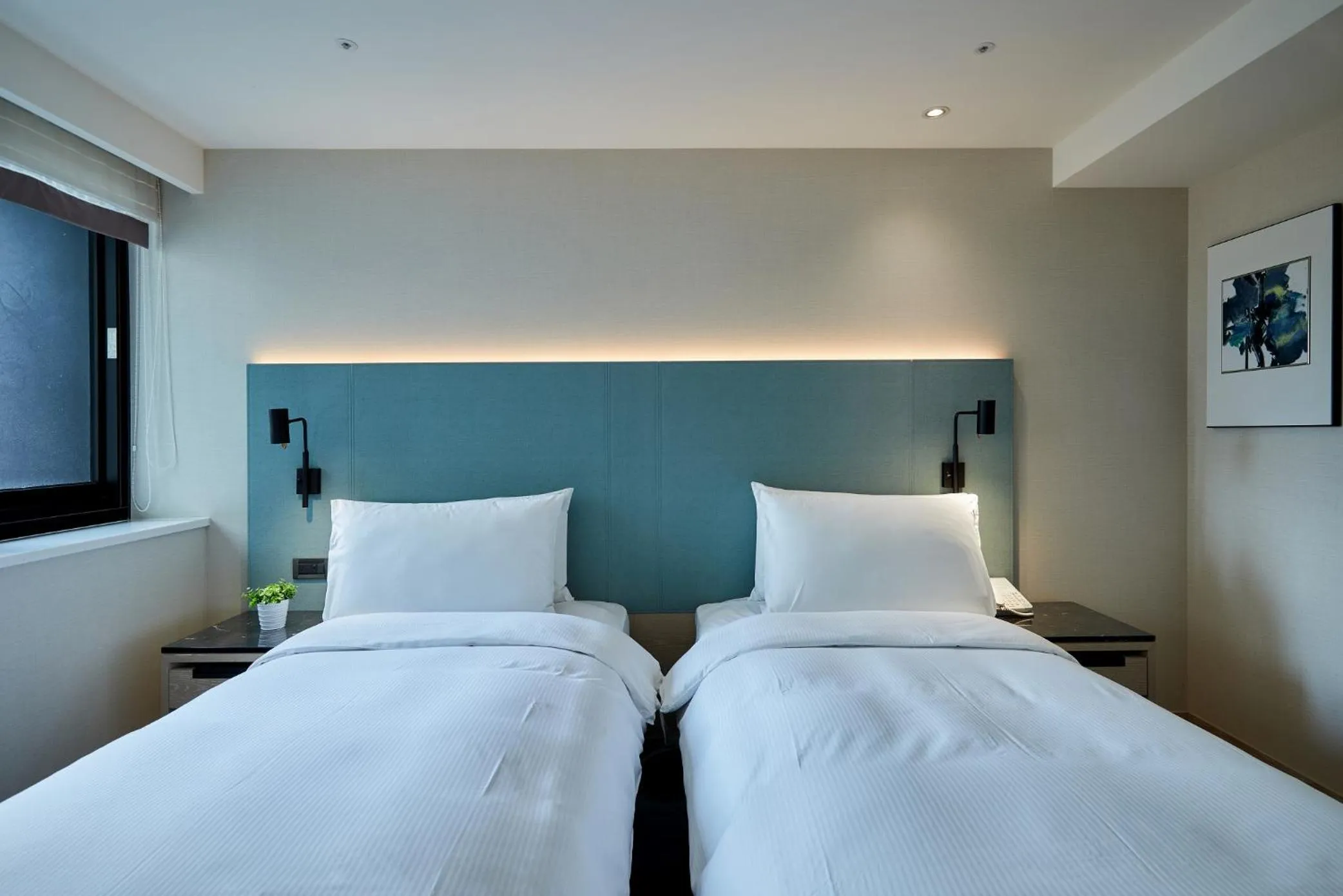 Bed in K Hotel Taipei II