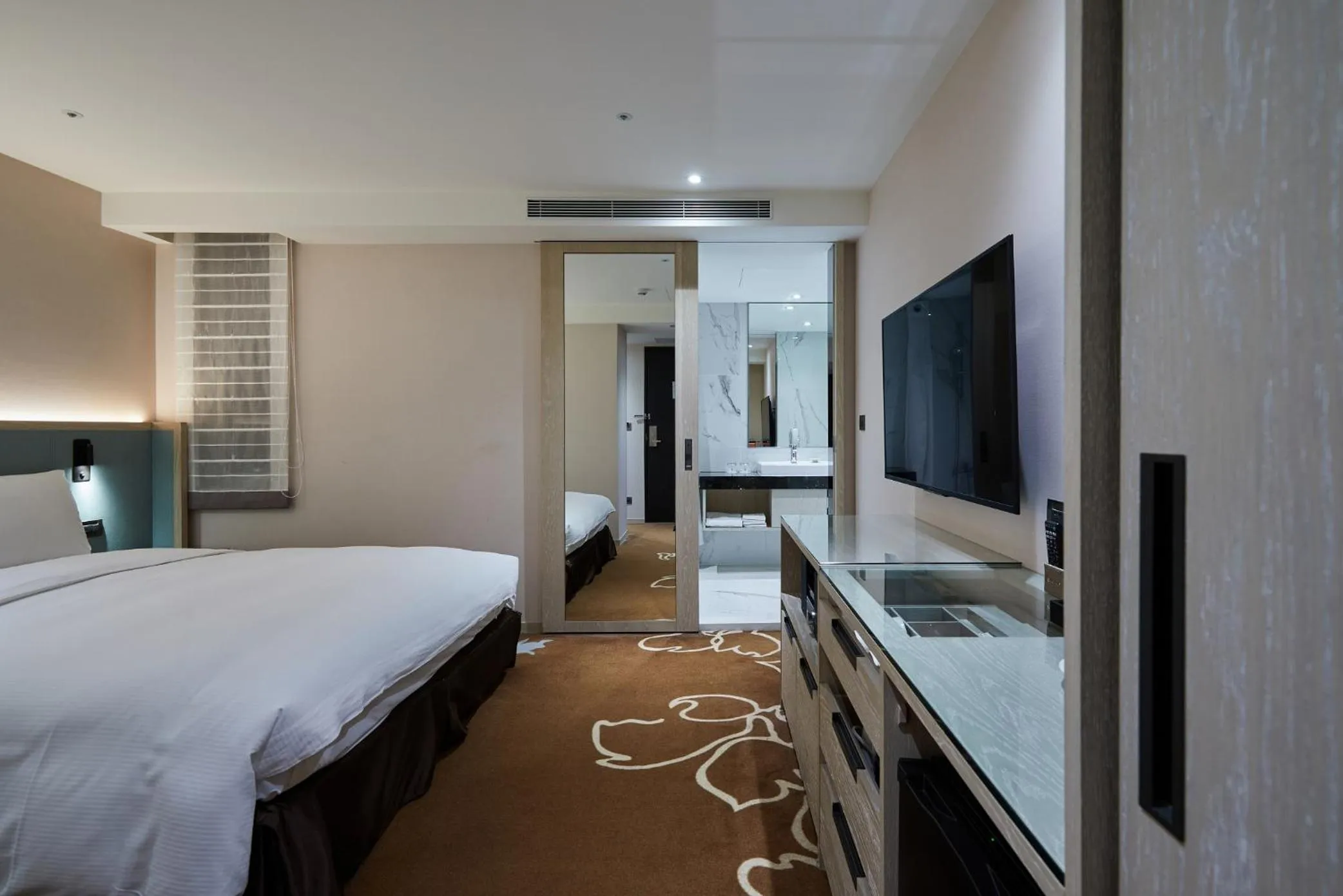 Bed in K Hotel Taipei II