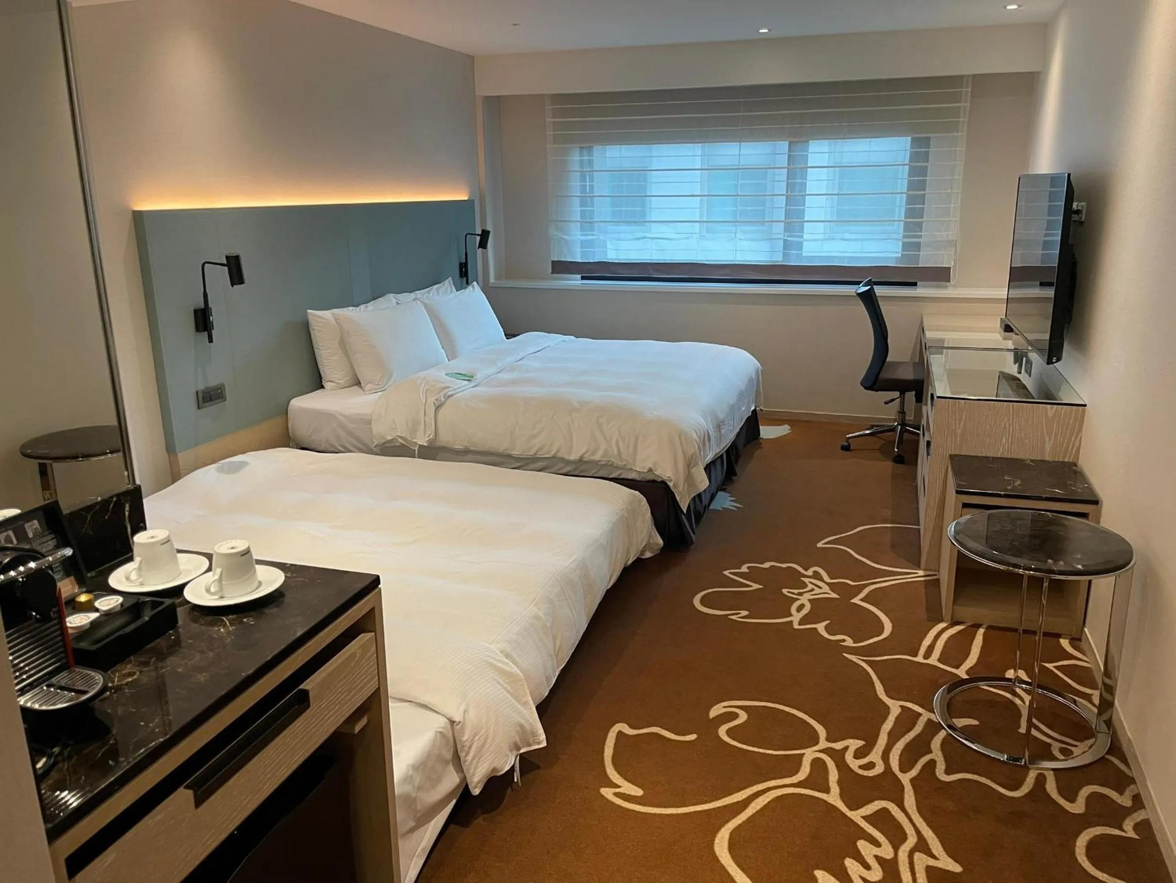 Bed in K Hotel Taipei II