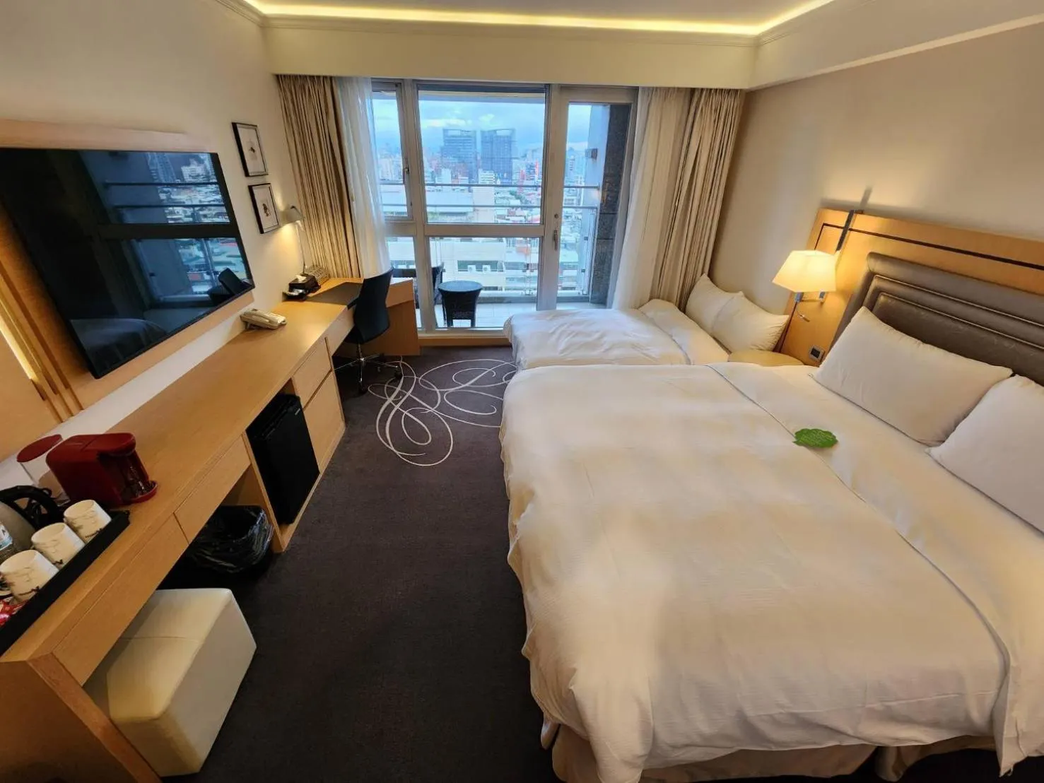Bed in K Hotel Taipei Songjiang