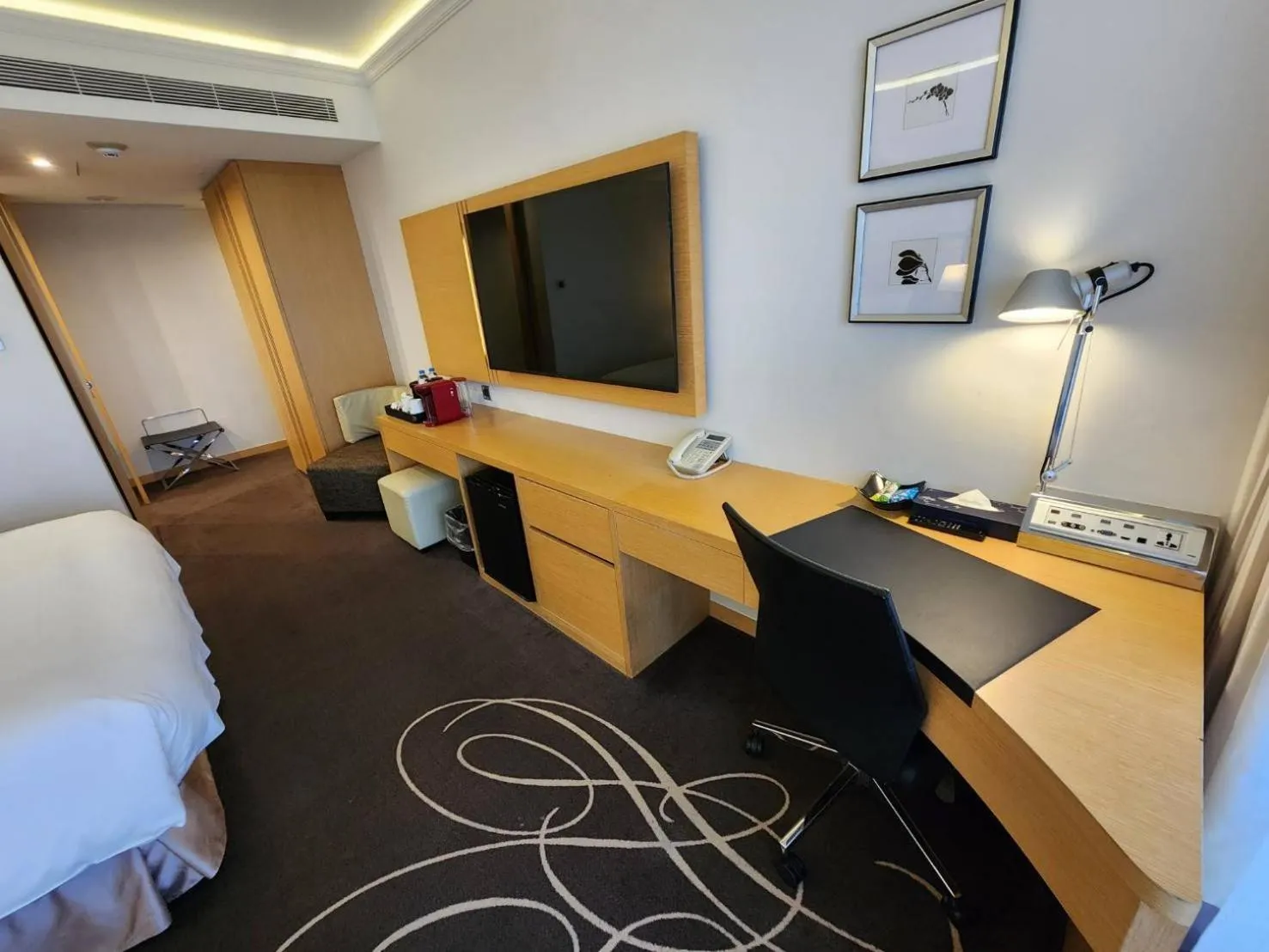 Bed in K Hotel Taipei Songjiang