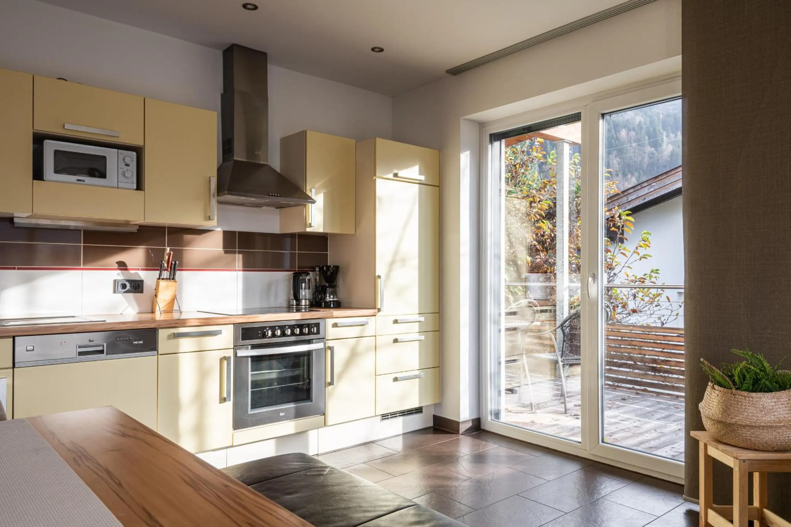 Kitchen or kitchenette in Elinas Mountain Views