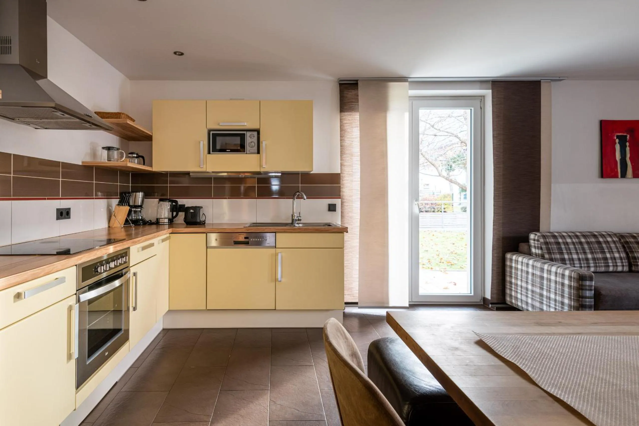 Kitchen or kitchenette in Elinas Mountain Views
