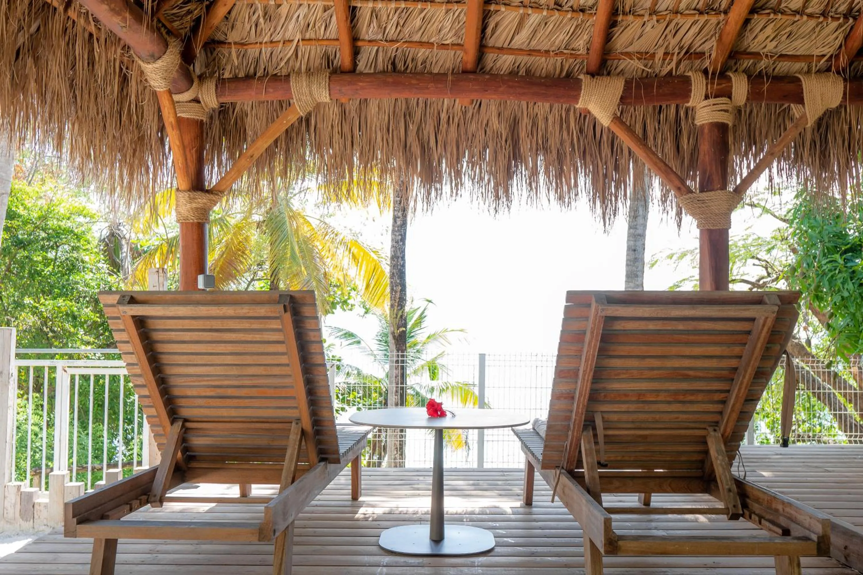 Patio in Hôtel Iloma