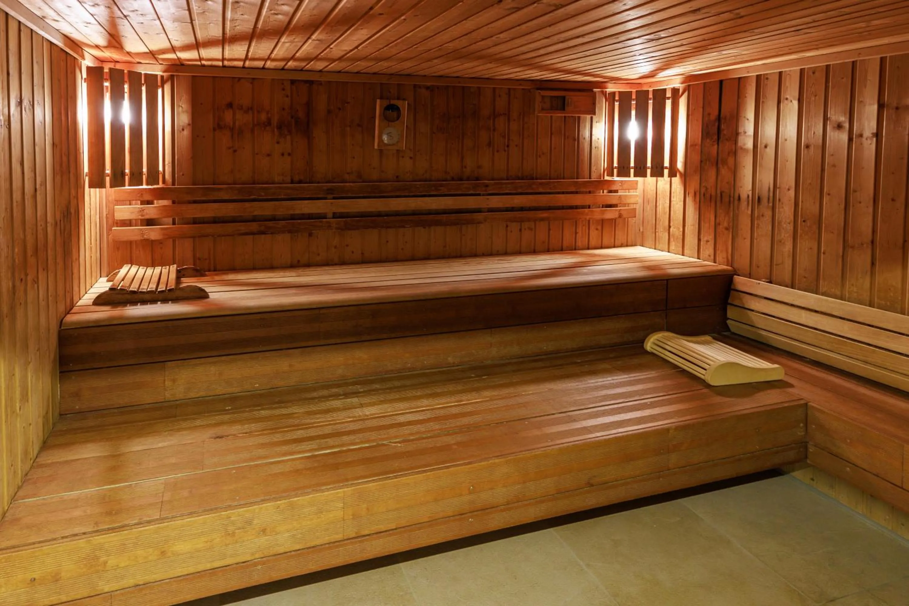 Sauna in Logis Hôtel Le Rochelois