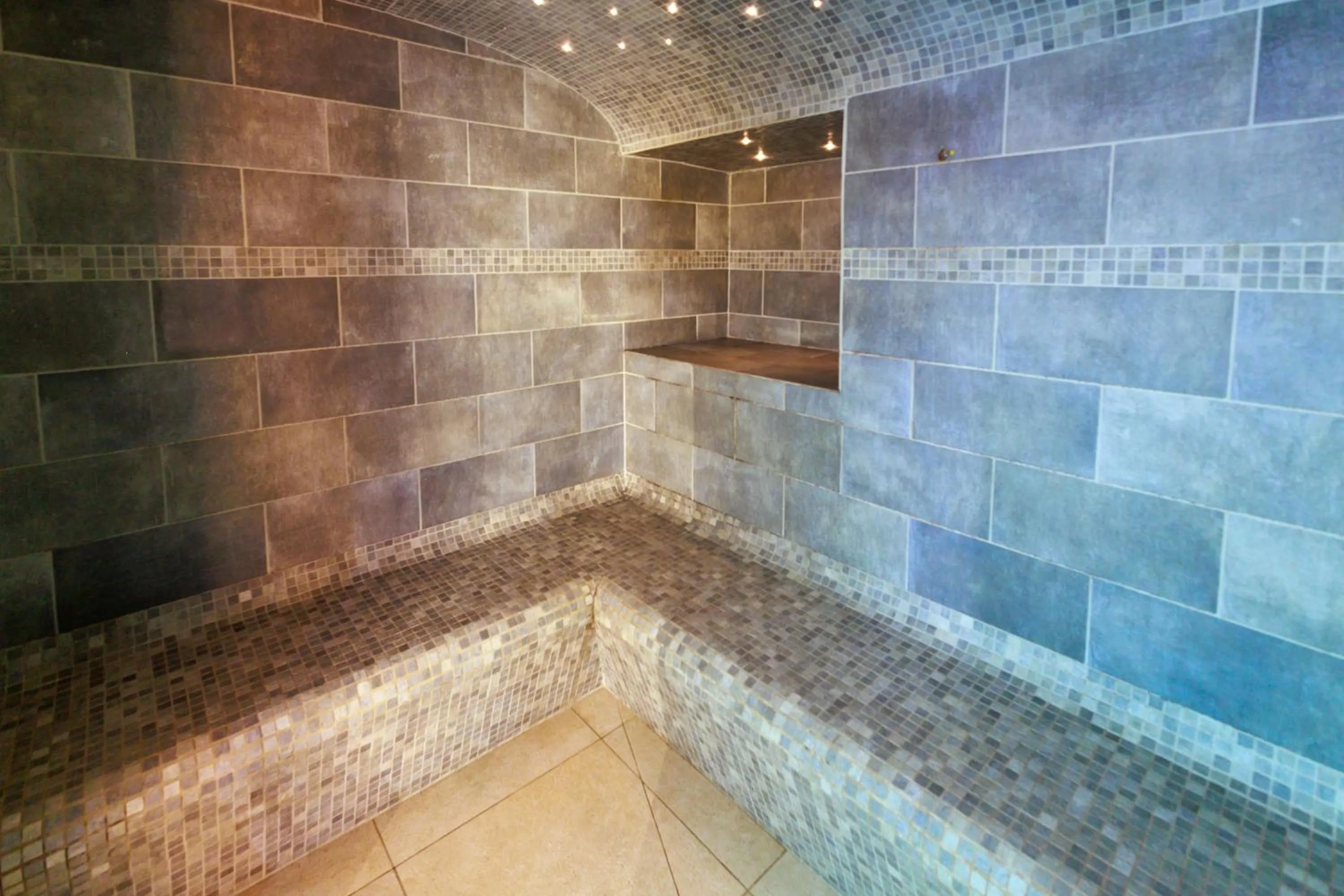 Steam room in Logis Hôtel Le Rochelois