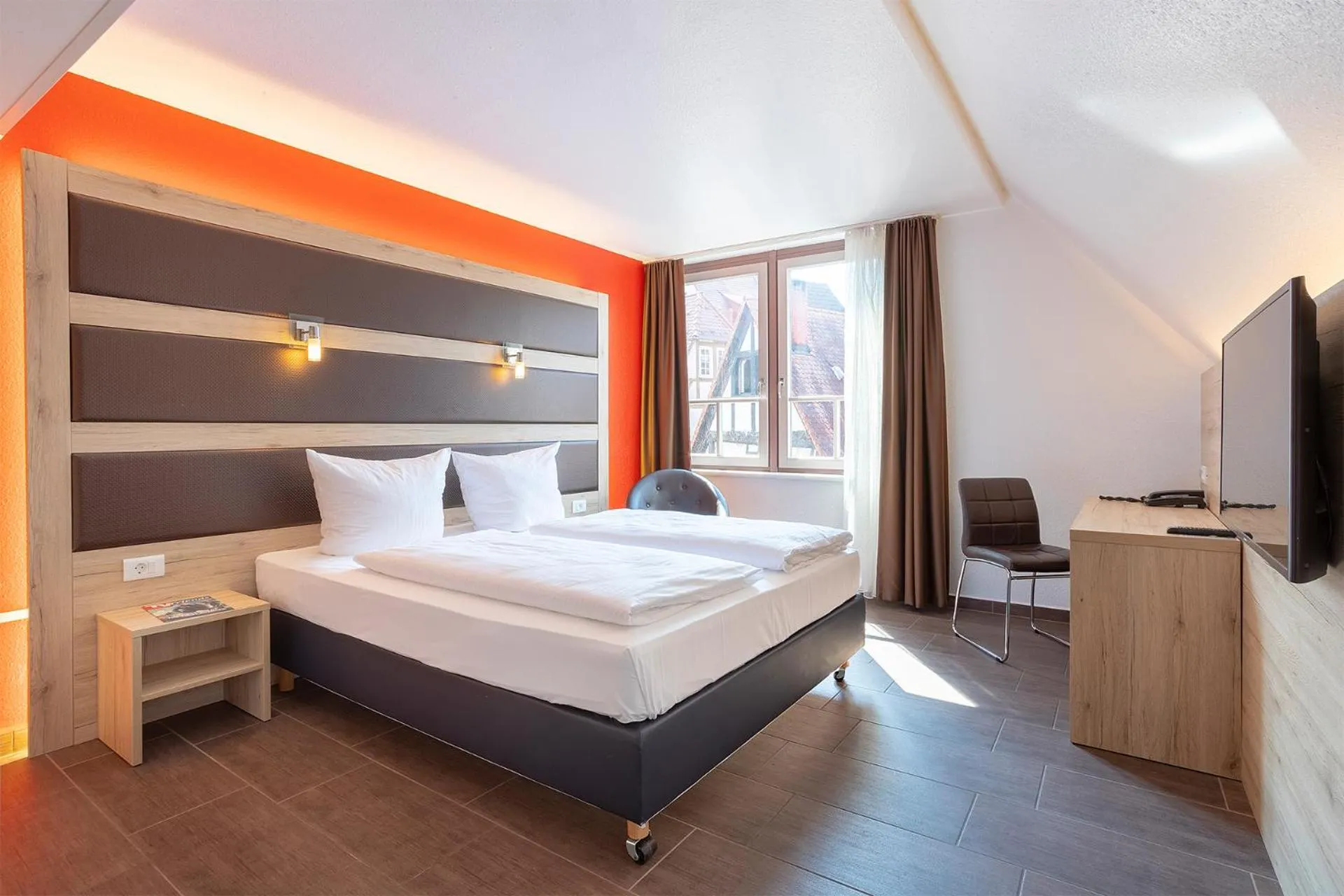 Bedroom, Bed in ACHAT Hotel Heppenheim