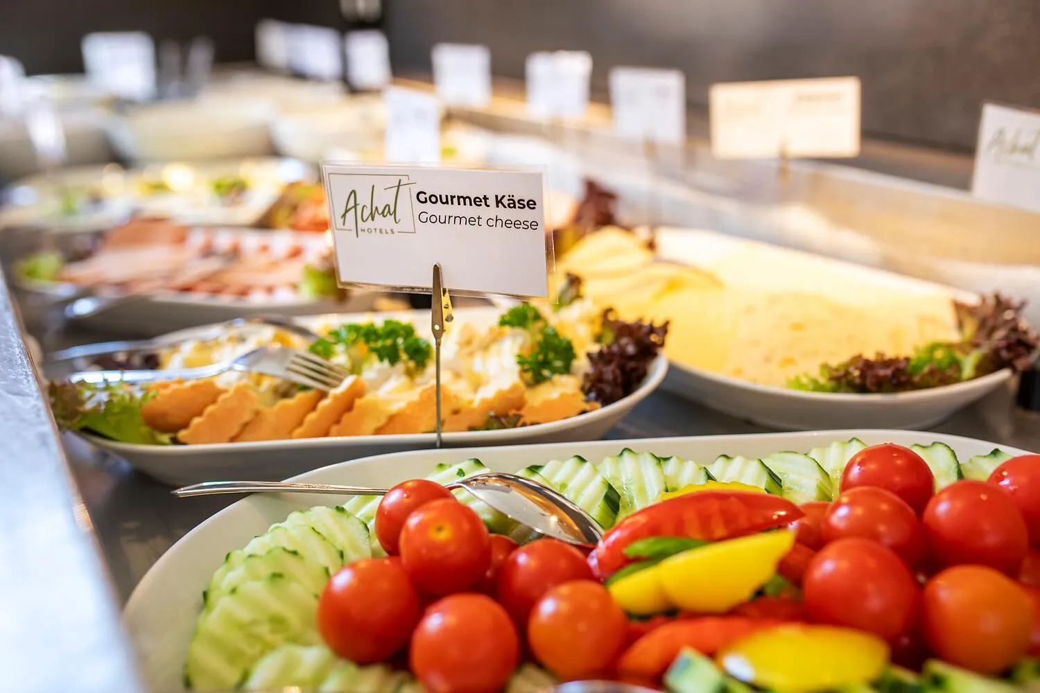 Buffet breakfast in ACHAT Hotel Heppenheim