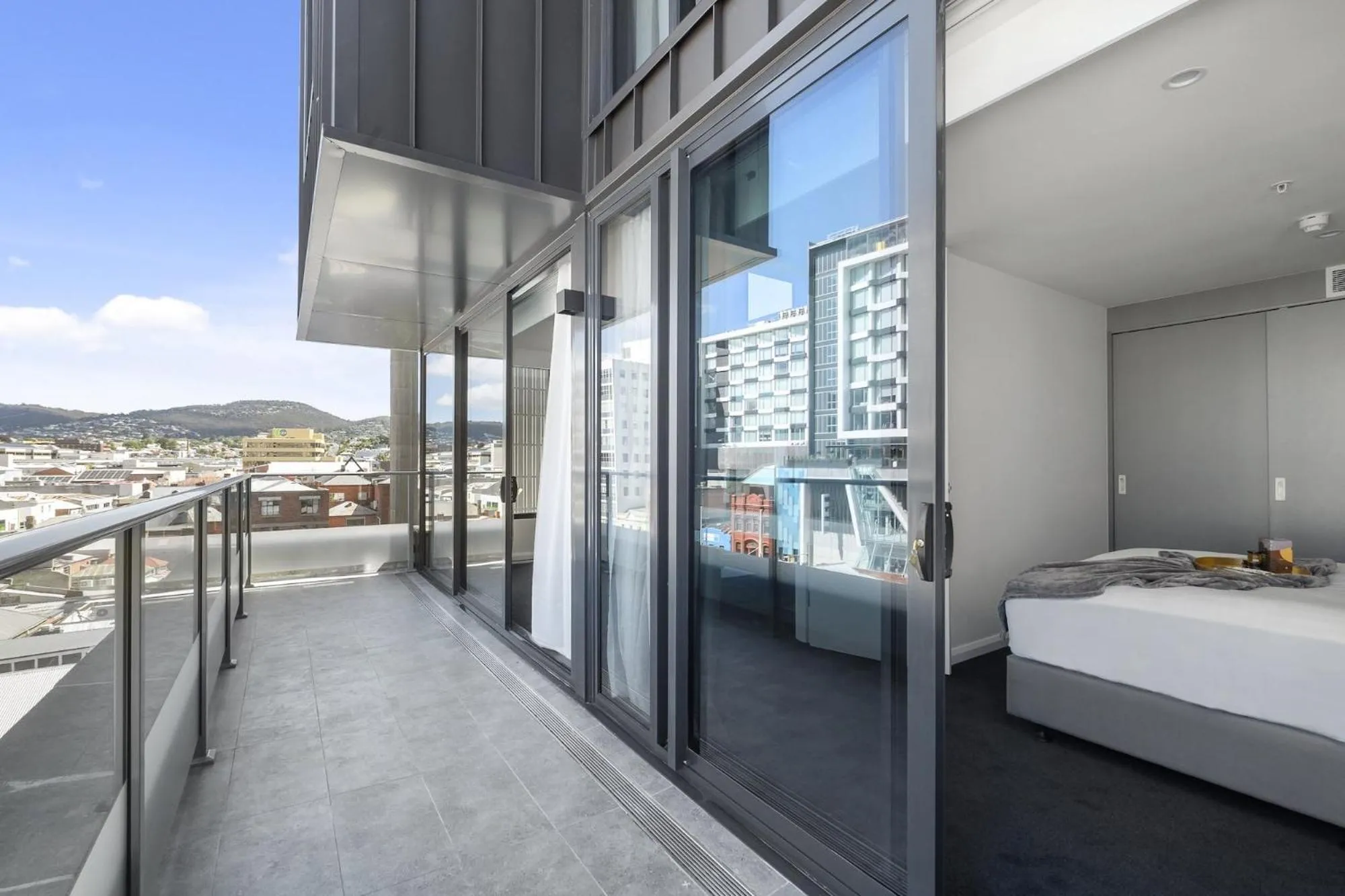 Balcony/Terrace in Hobart City Apartments