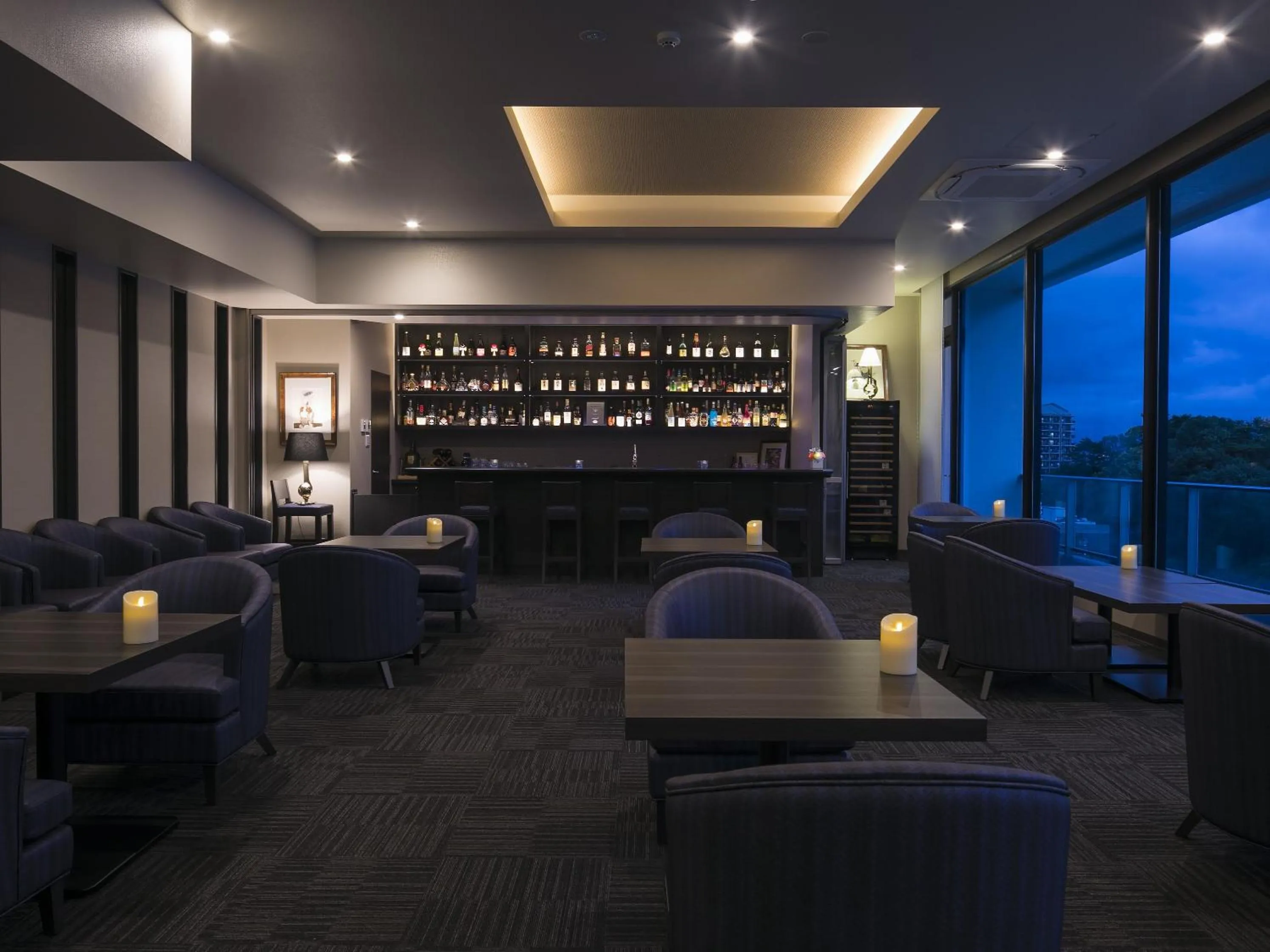 Lounge or bar in Grandvrio Hotel Miyajima Wakura - ROUTE INN HOTELS -